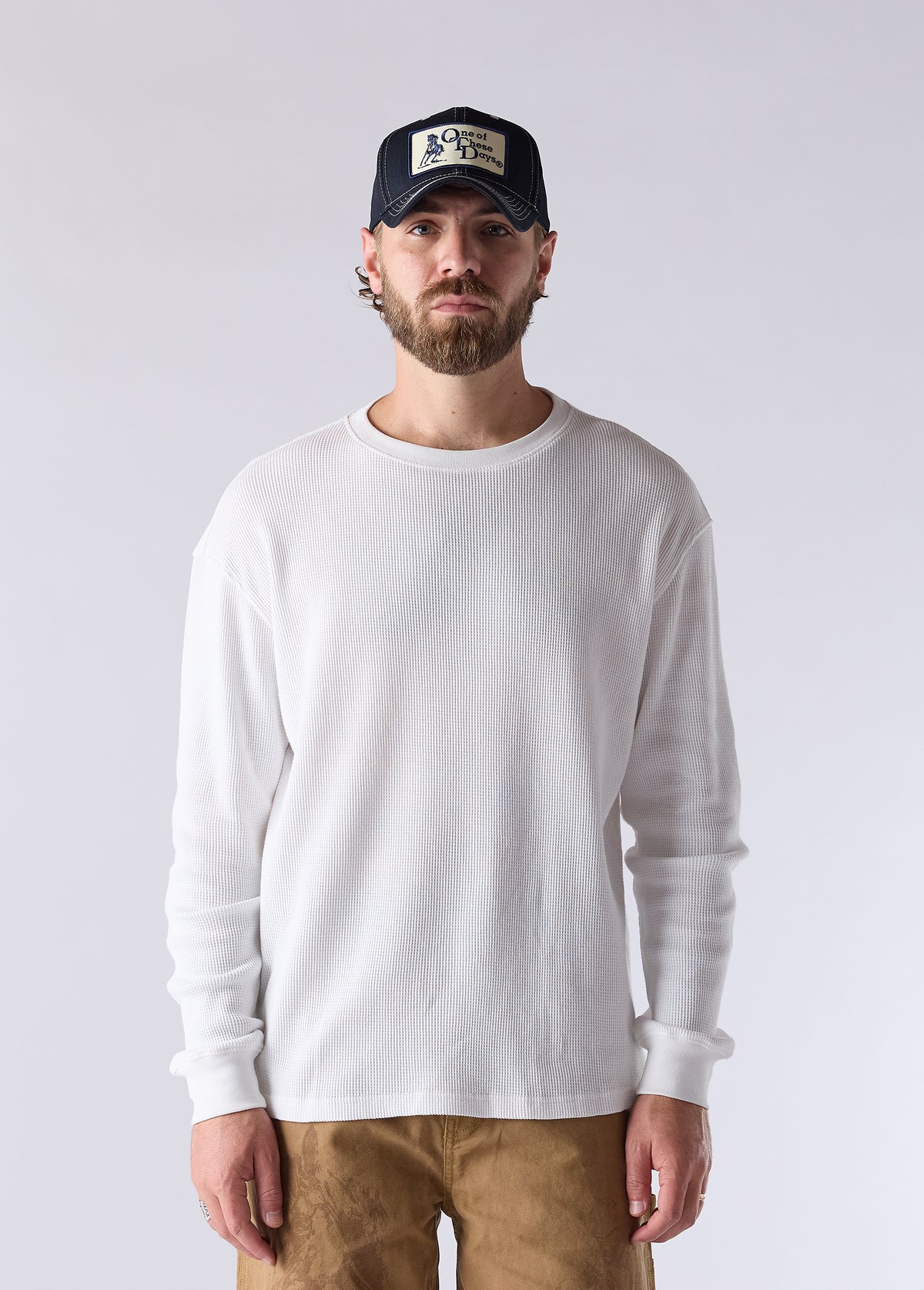 Stacked Logo Patch Hat | Navy