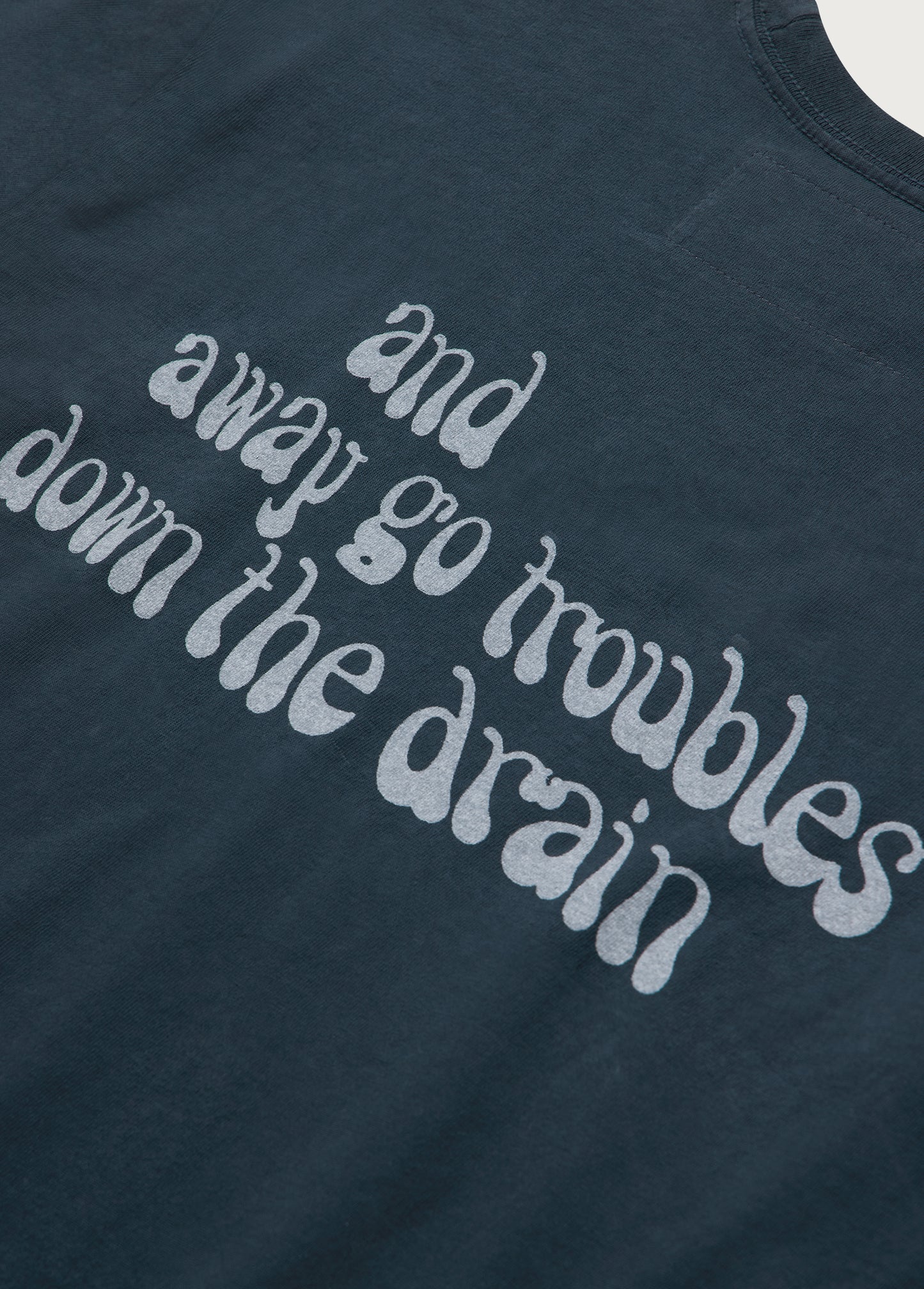 Away Go Troubles Tee | Hard Washed Black