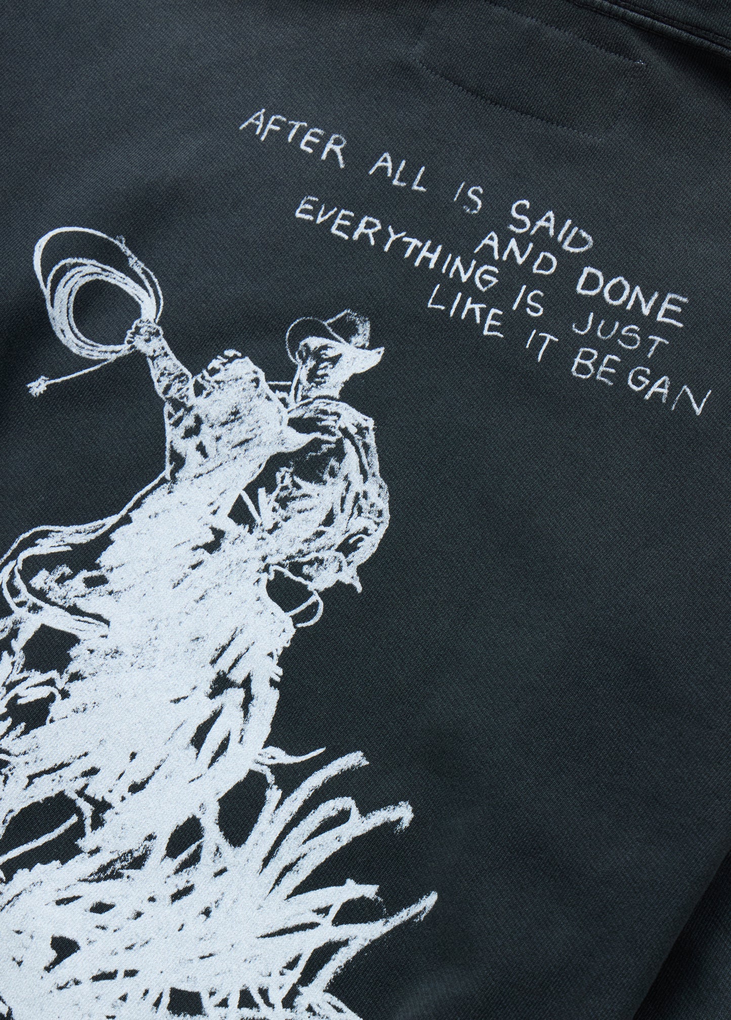 After All is Said Hoodie | Washed Black