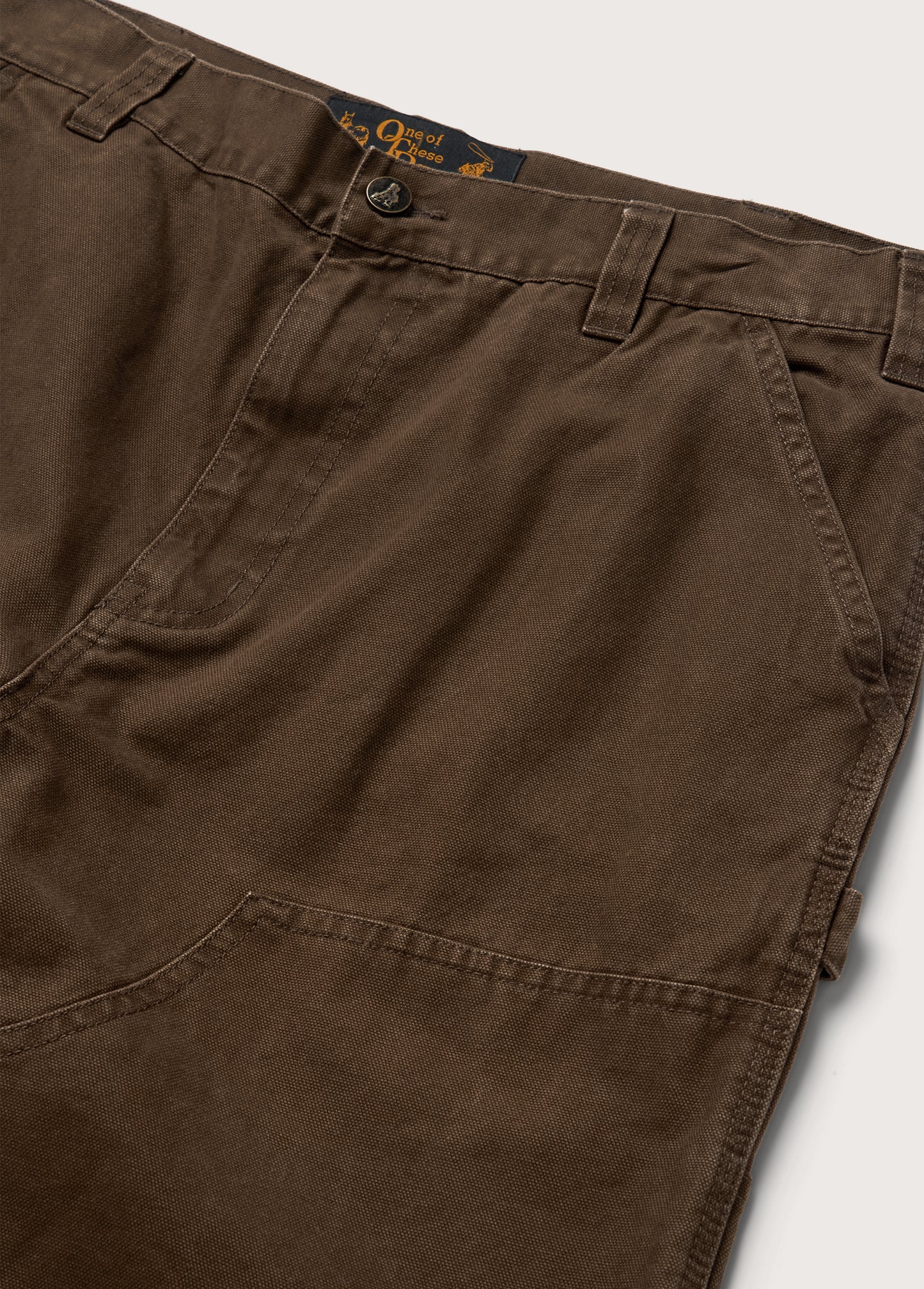 Canvas Double Knee Pant | Brown