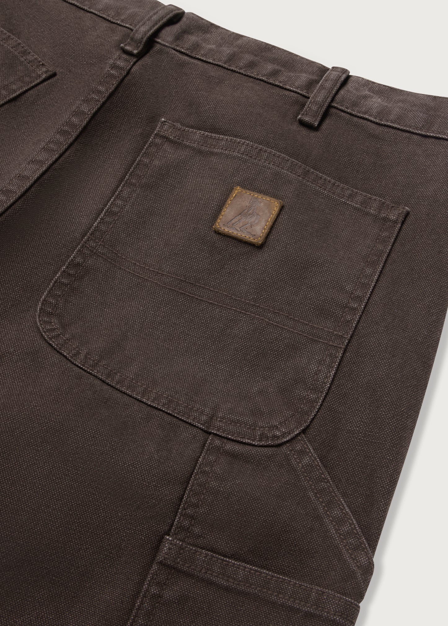 Canvas Double Knee Pant | Washed Brown