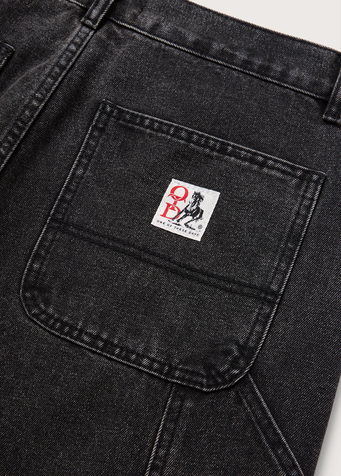 Denim Painter Shorts | Washed Black