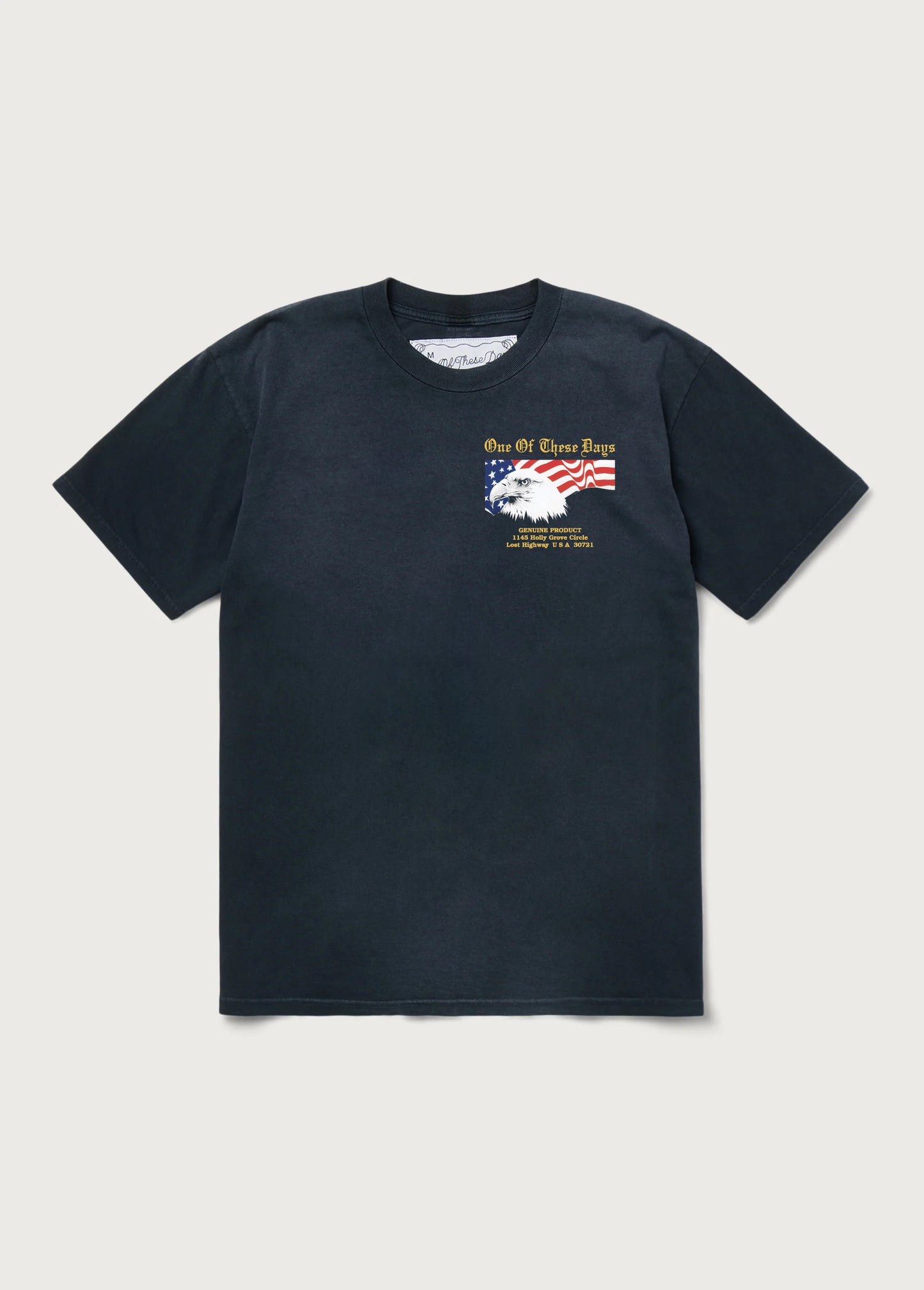Emblem T-Shirt | Hard Washed Black
