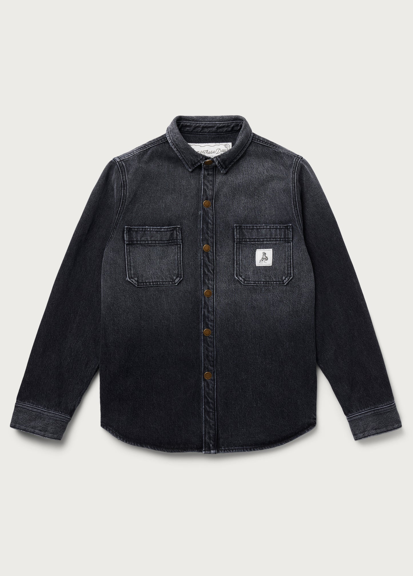 Denim Overshirt | Black