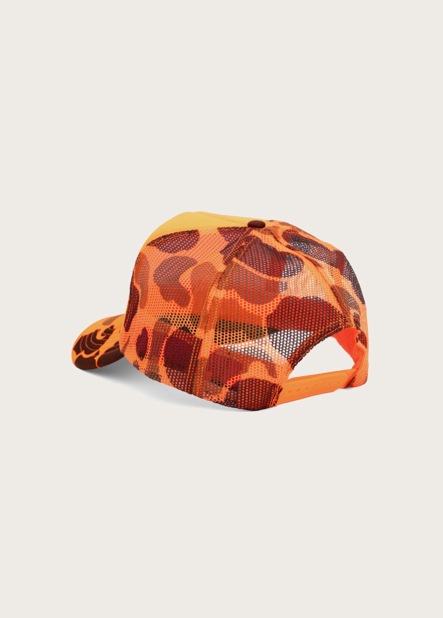 Lost Highway Foam Trucker Hat | Orange Camo