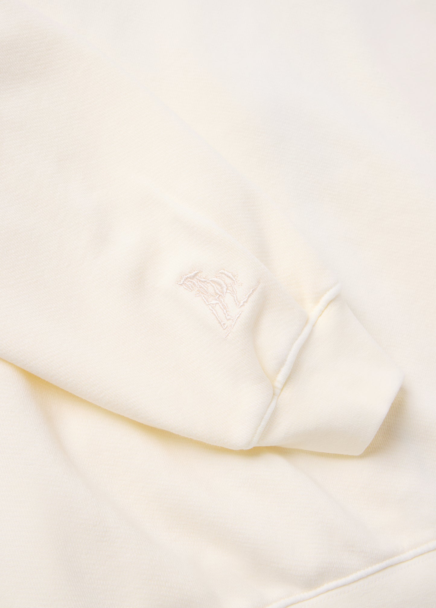 Mornings First Remark Zip Up Hoodie | Bone