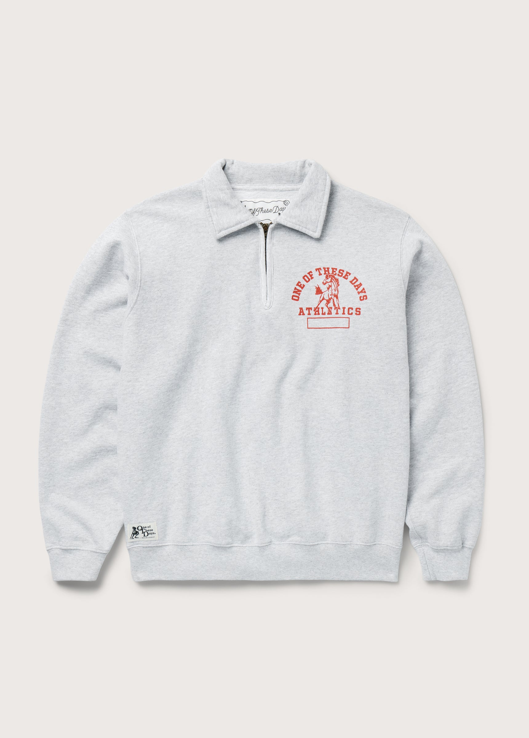 DIANTE RIBBON SWEAT ALL IN ONE グレー Mustang Athletics Quarter Zip | Heather Grey | SP26 | One Of These