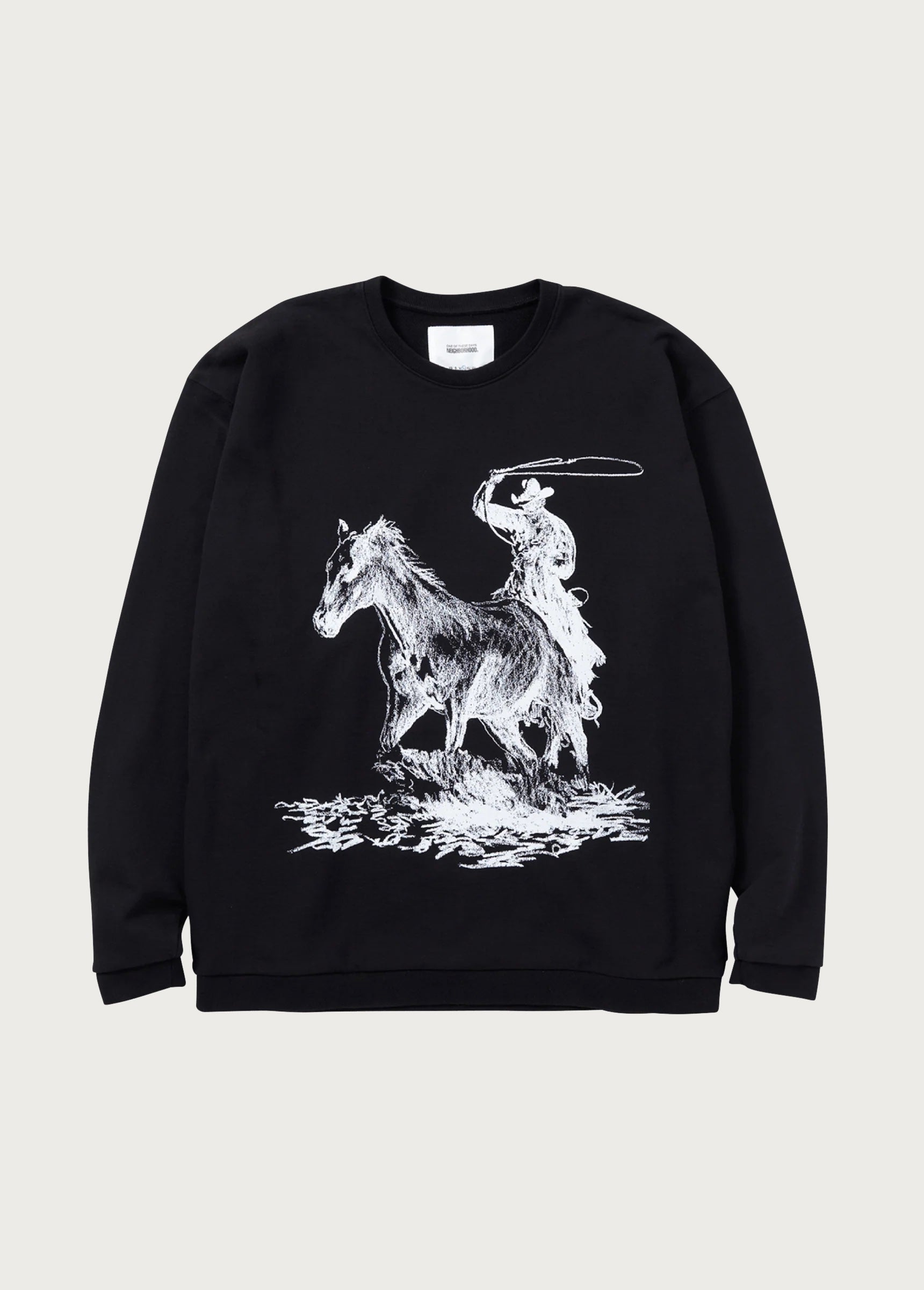 Neighborhood x One of These Days Crewneck Sweatshirt | Black