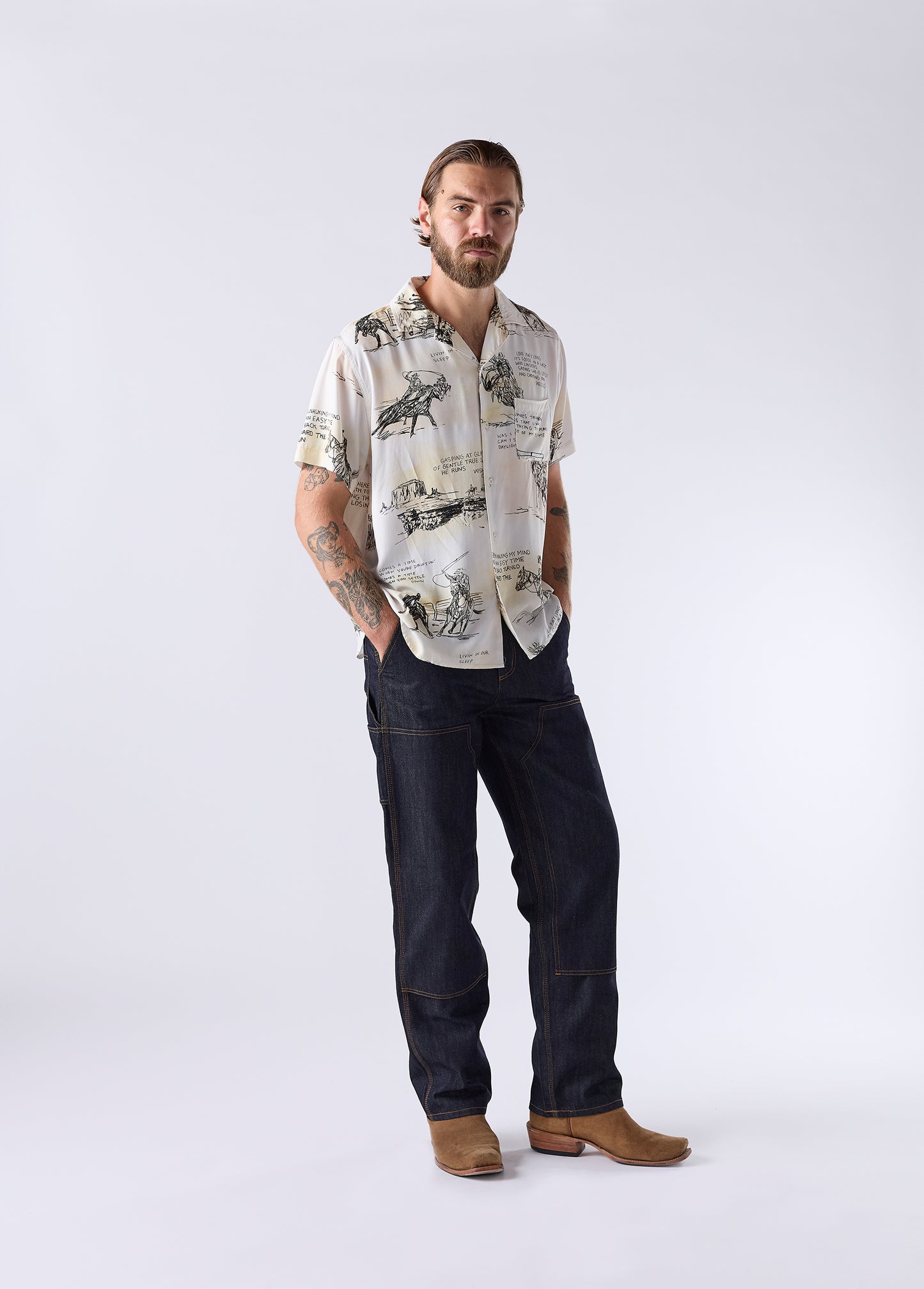 Best of My Time Camp Shirt | Natural