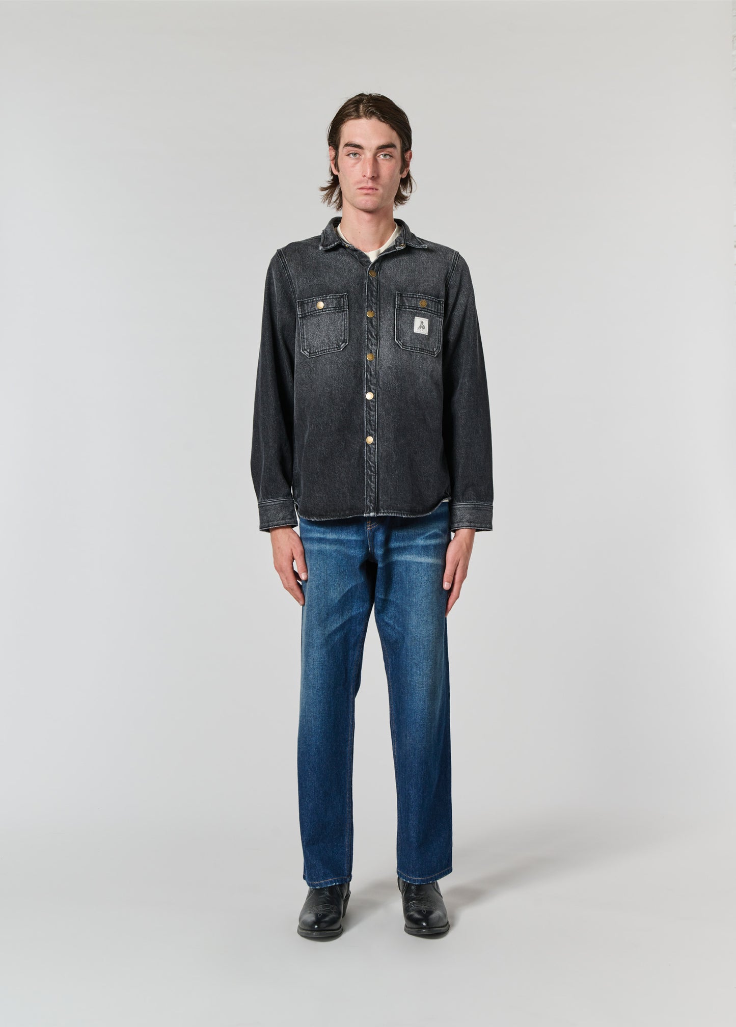 Denim Overshirt | Black