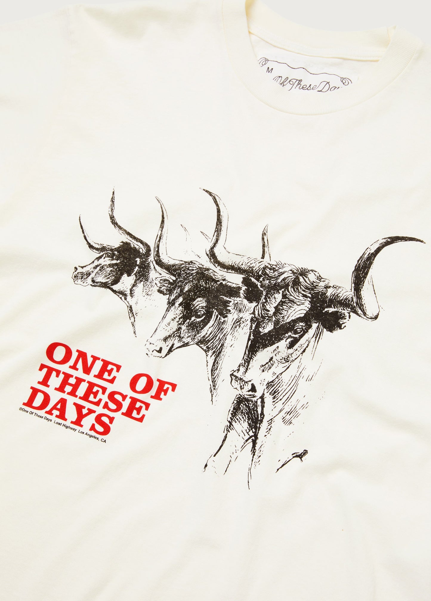 Long Horn T-Shirt | Bone