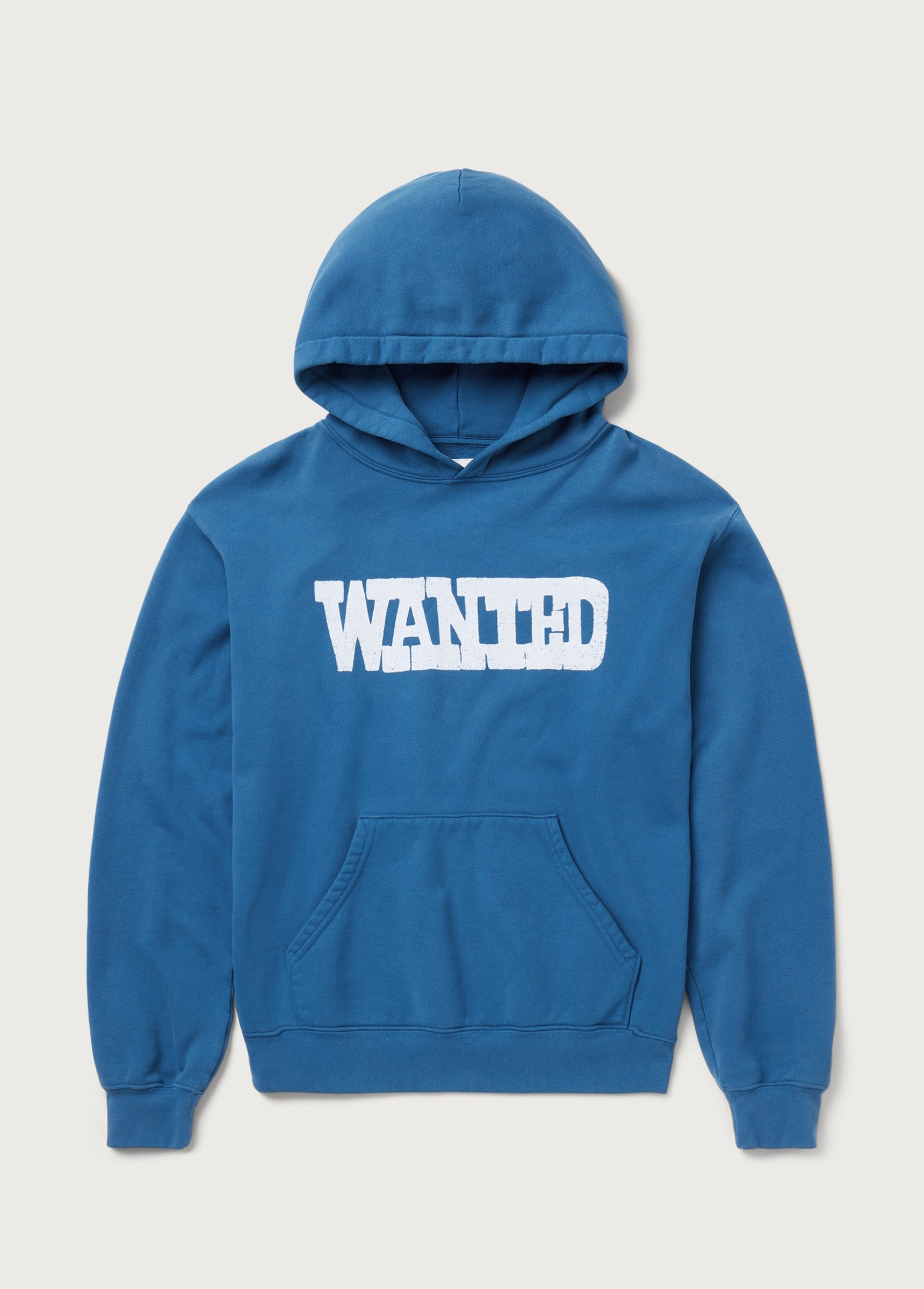 One of These Days Men s Wanted Graphic Hoodie Blue Hoodies