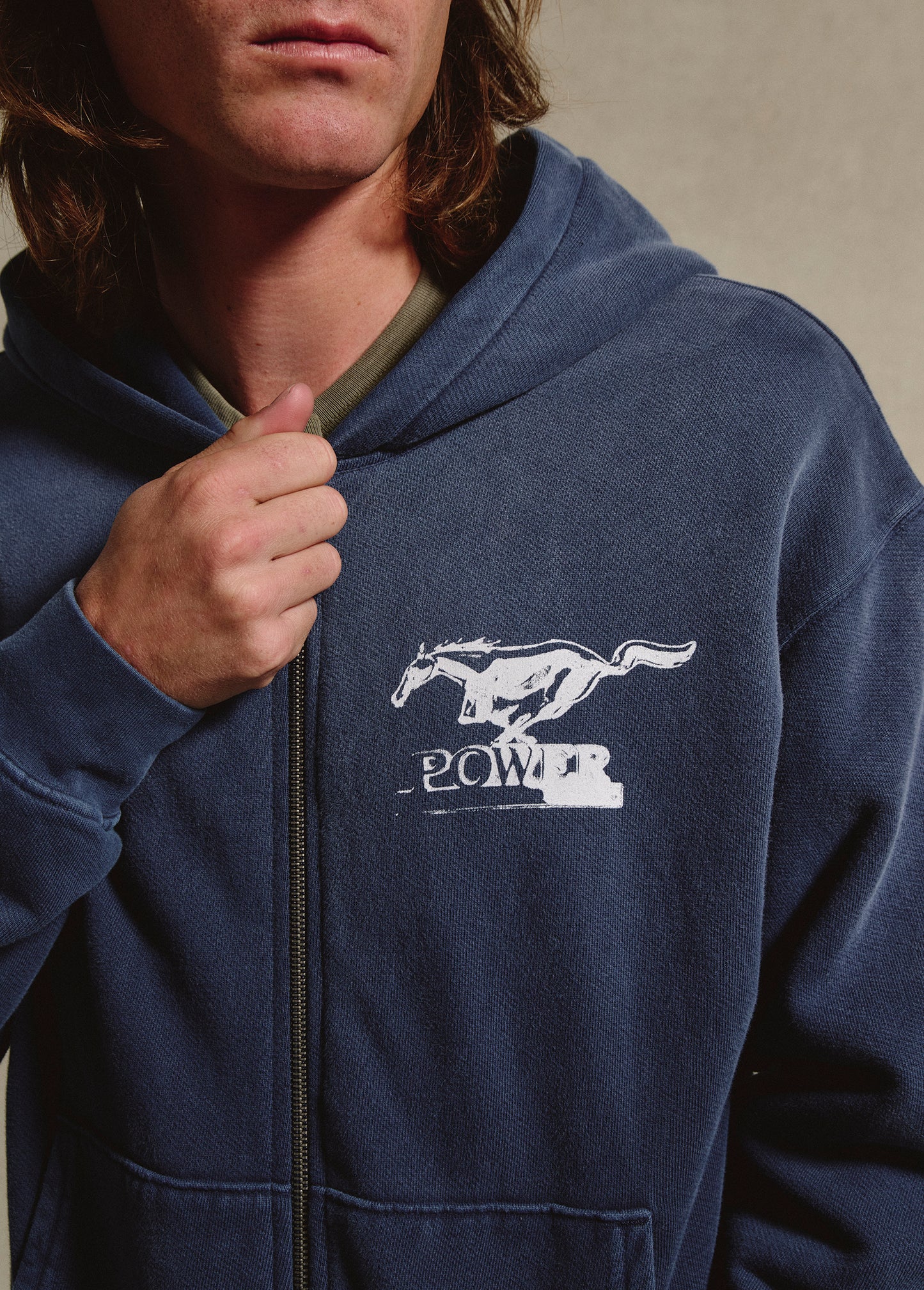 Mustang Cross Sweatshirt | Washed Navy