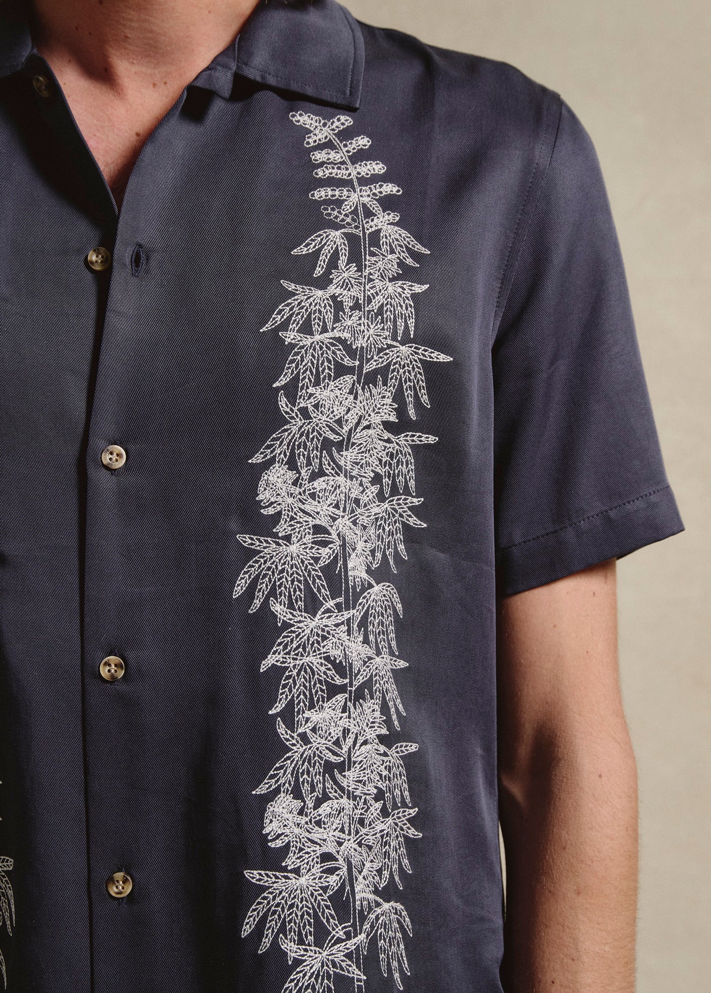 Stalks Camp Shirt | Navy