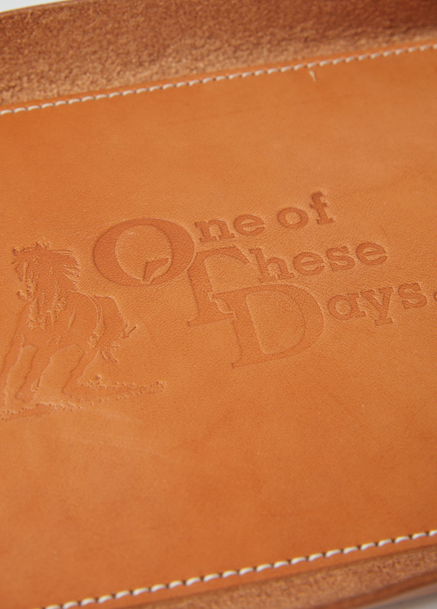 OTD Logo Leather Catch All | Tan