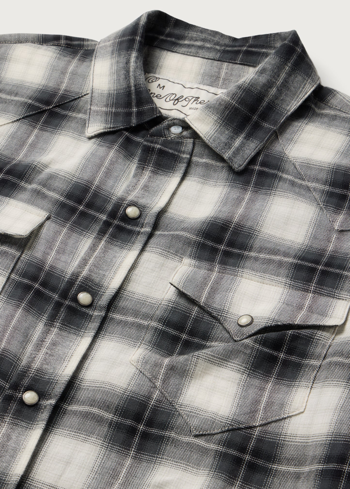 Shadow Plaid Western Shirt | Black
