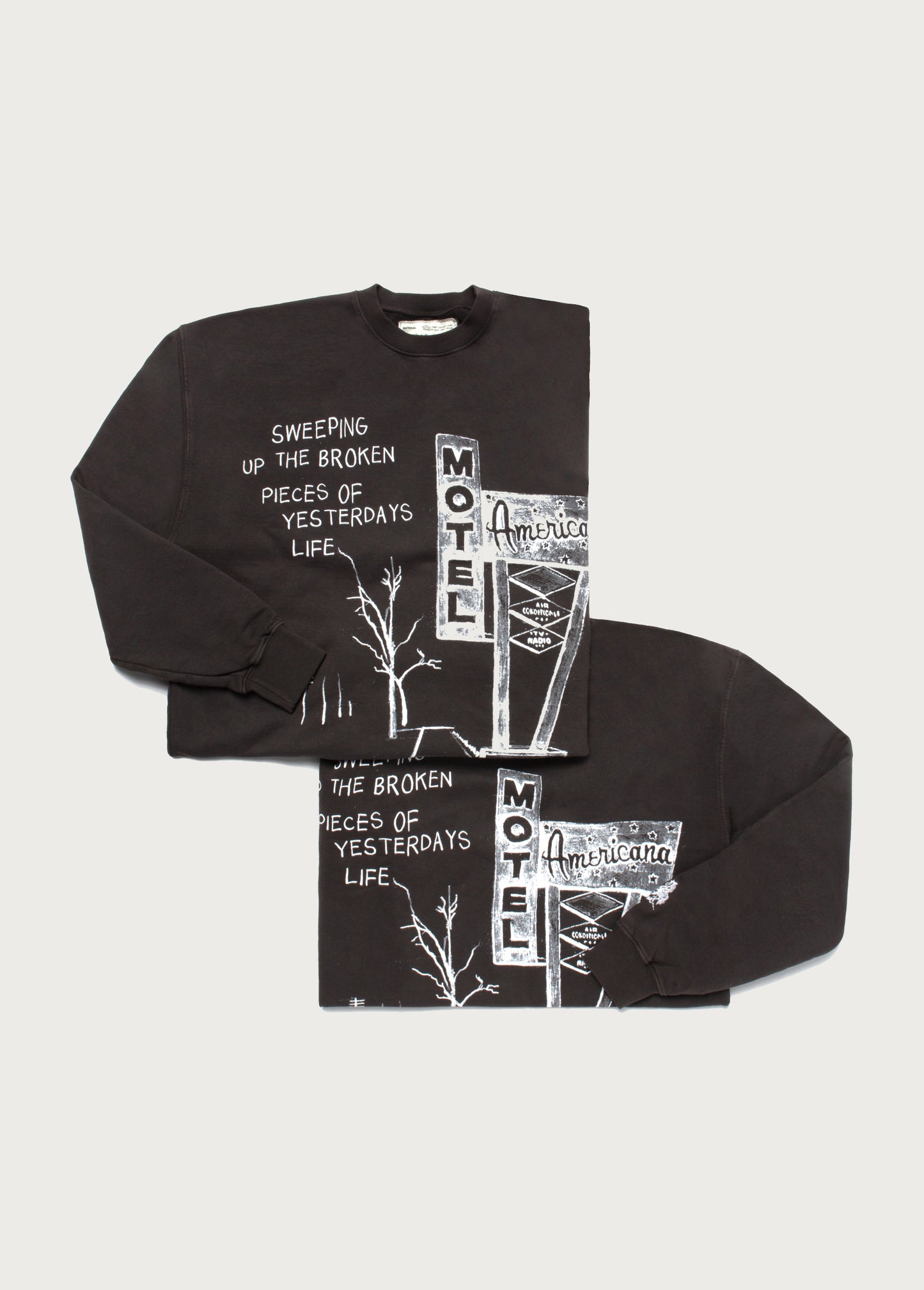 Broken Yesterdays Crewneck Sweatshirt | Black