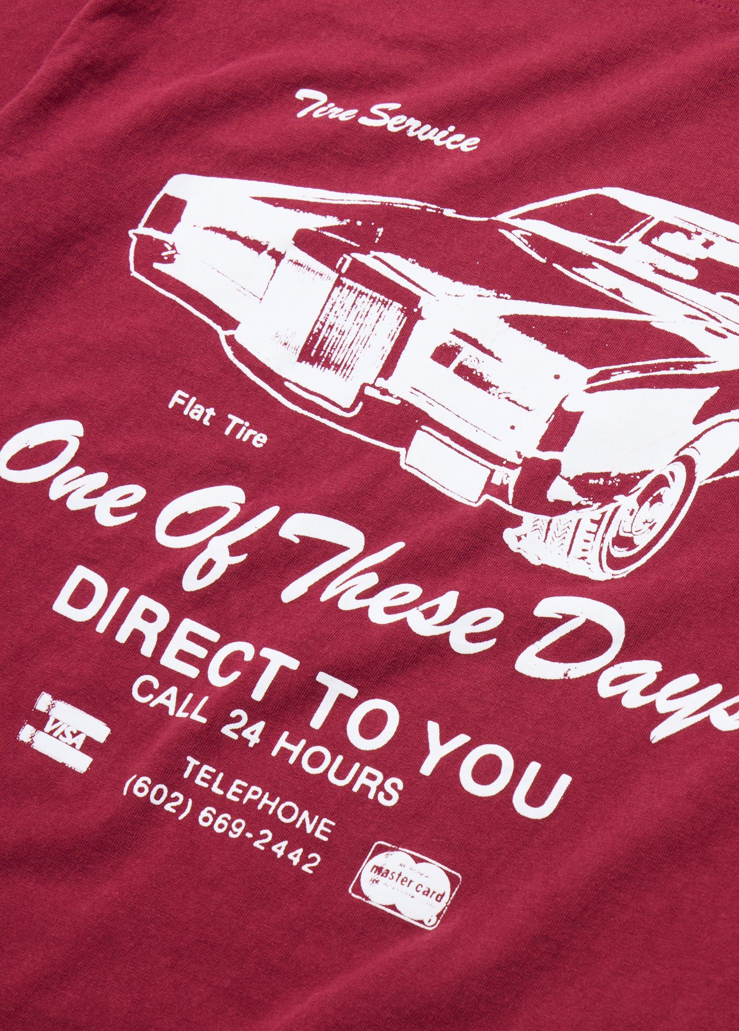 Tire Service T-Shirt | Washed Burgundy