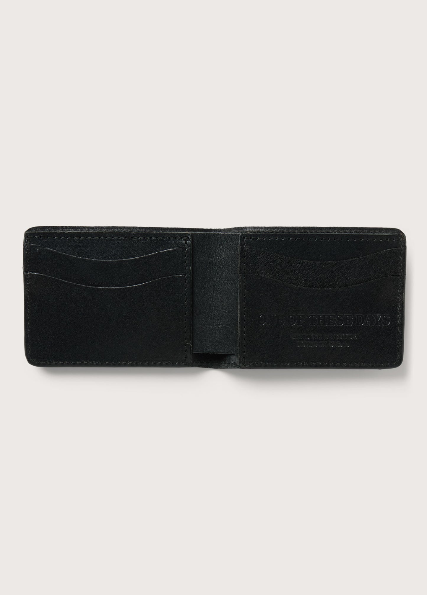 Just For A Moment Leather Bi Fold Wallet USA | Black