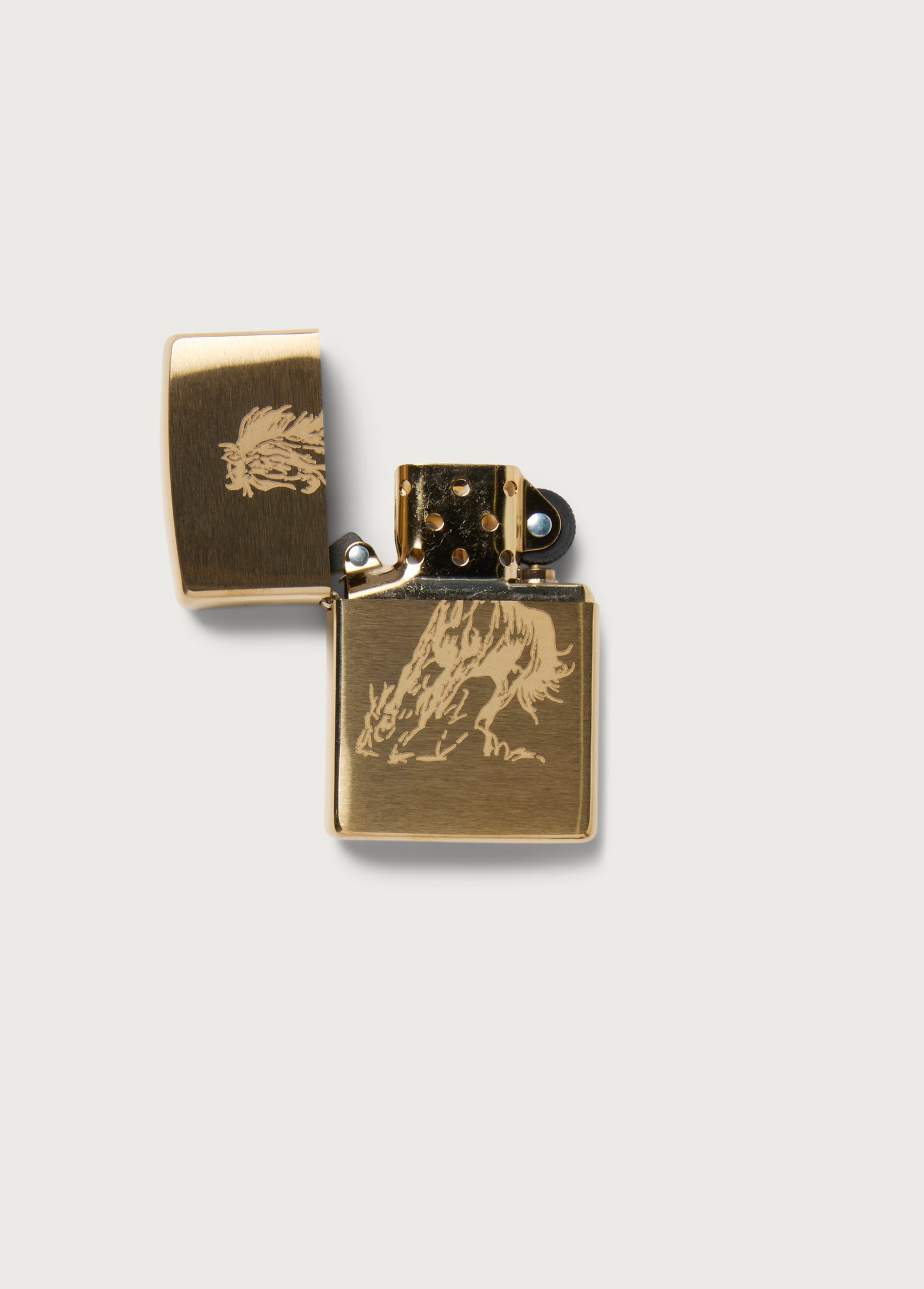 Running Horse Zippo | Gold