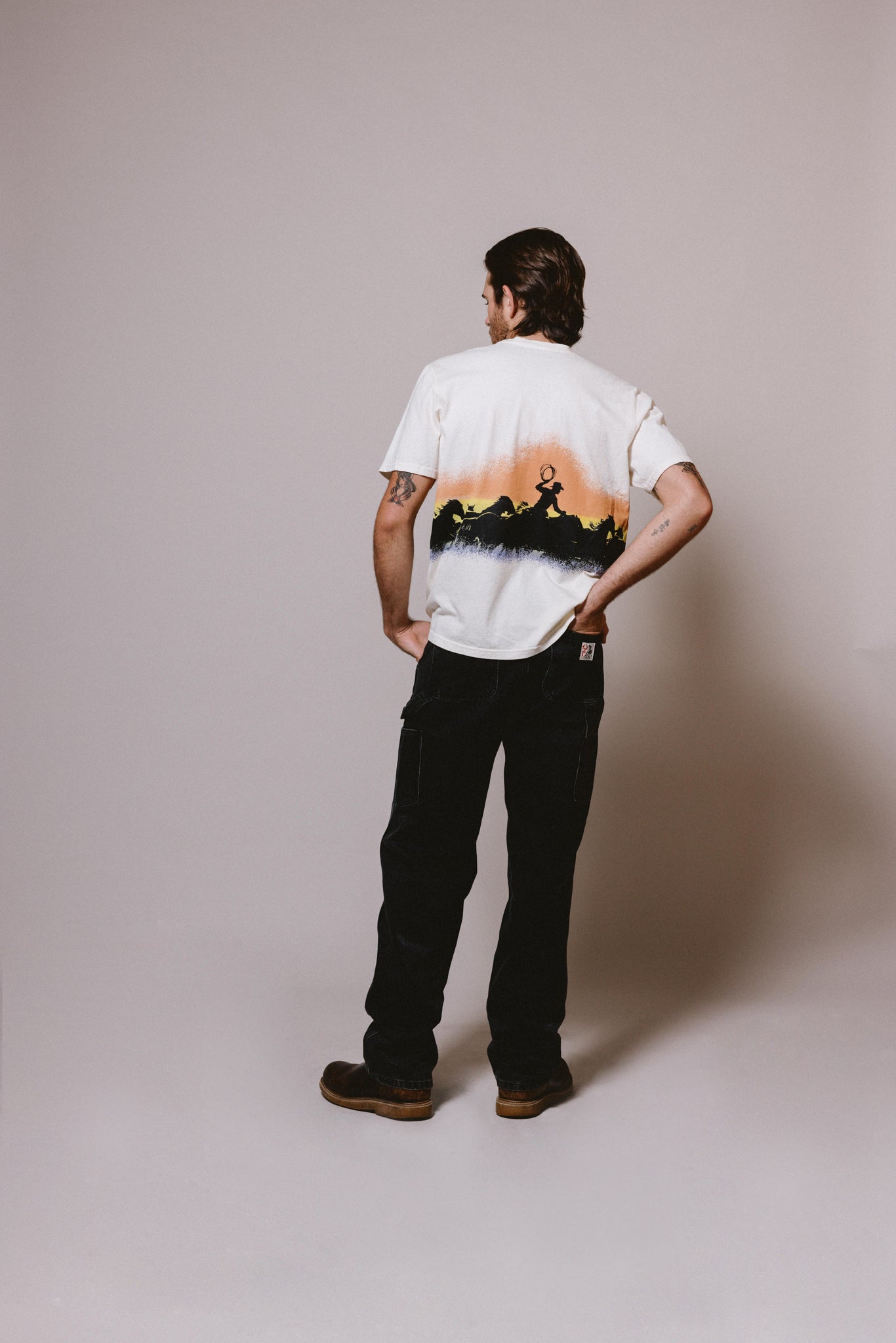 Driftin' Back T-Shirt - Sunset | Bone