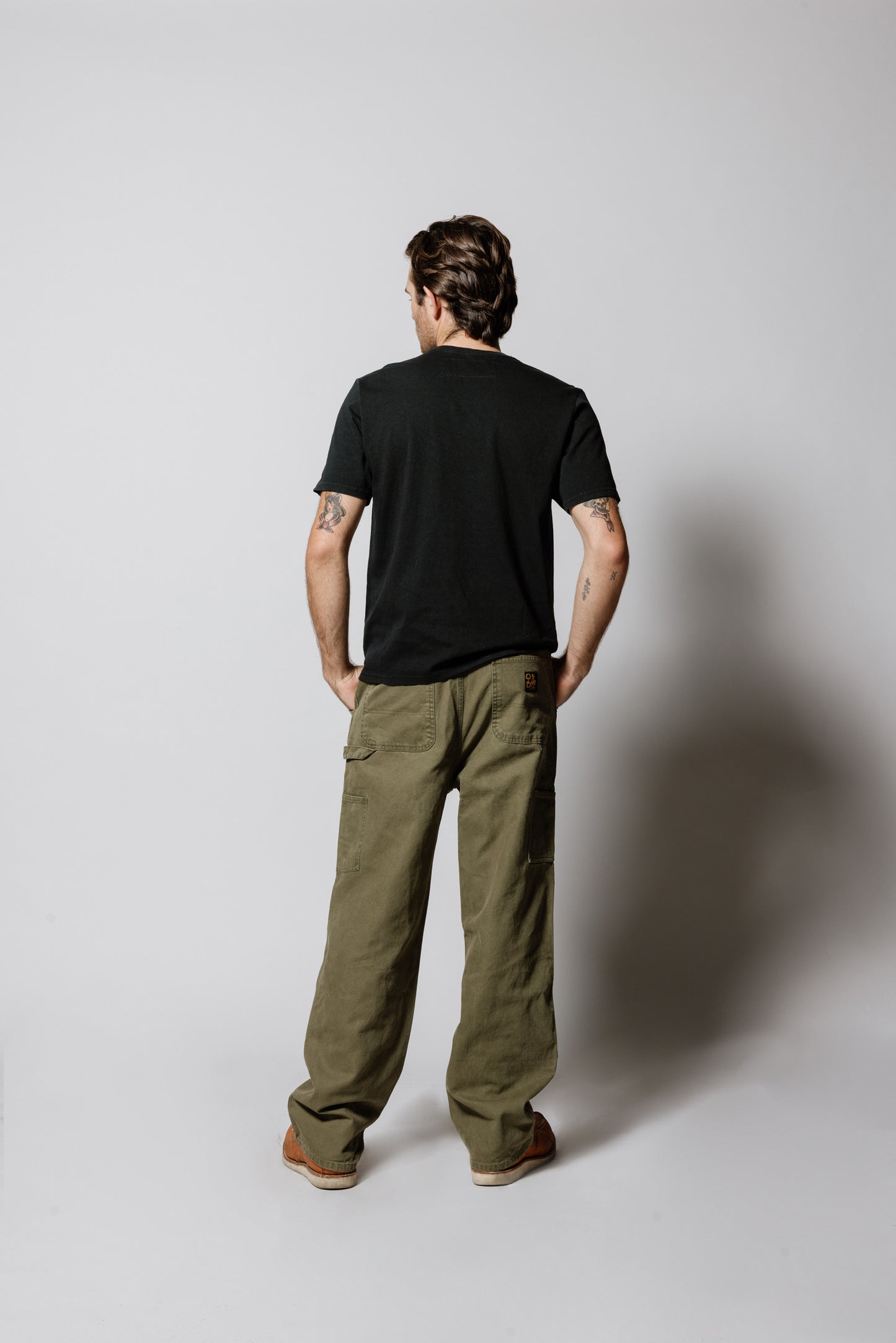 Canvas Double Knee Pant | Olive