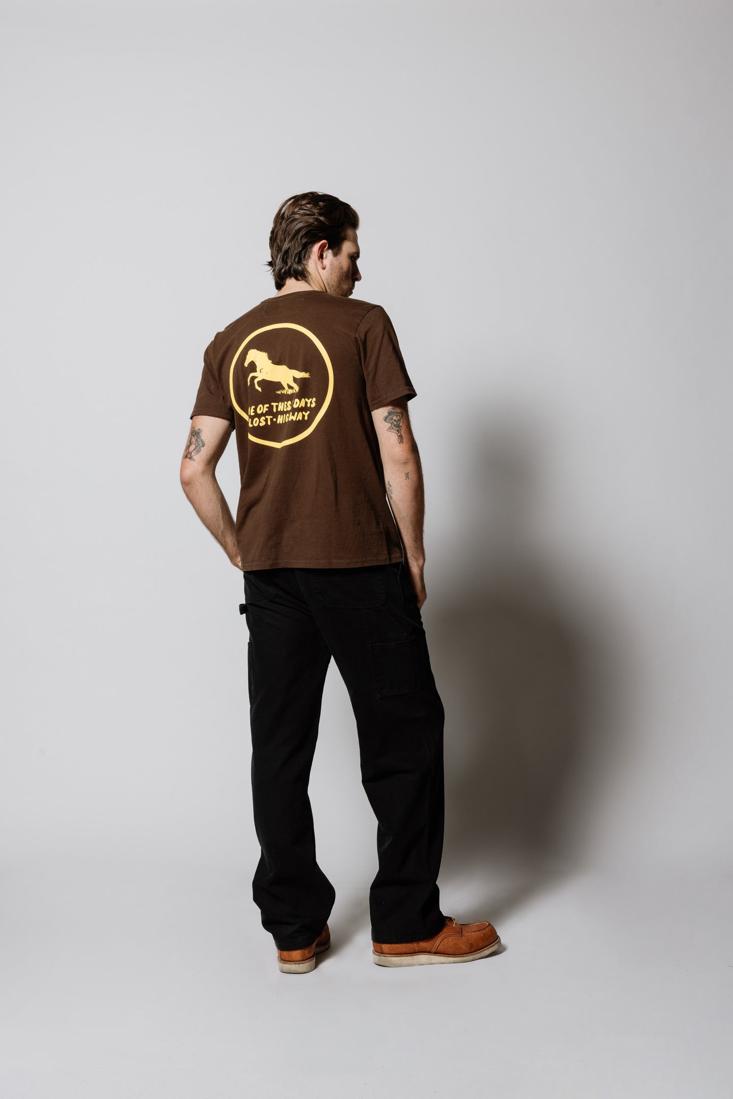 Painted Horse T-Shirt | Dark Brown