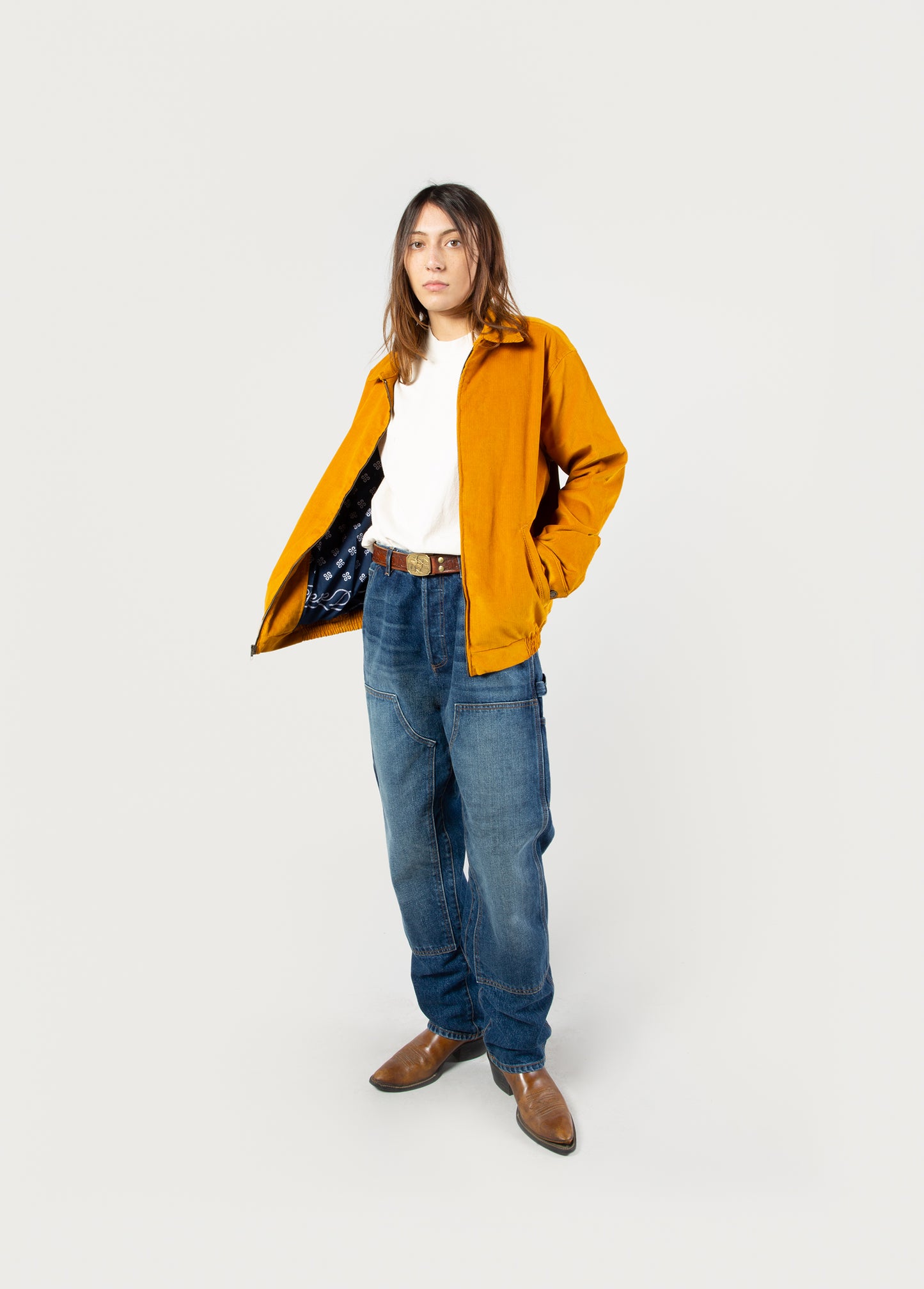 Corduroy Work Jacket | Mustard