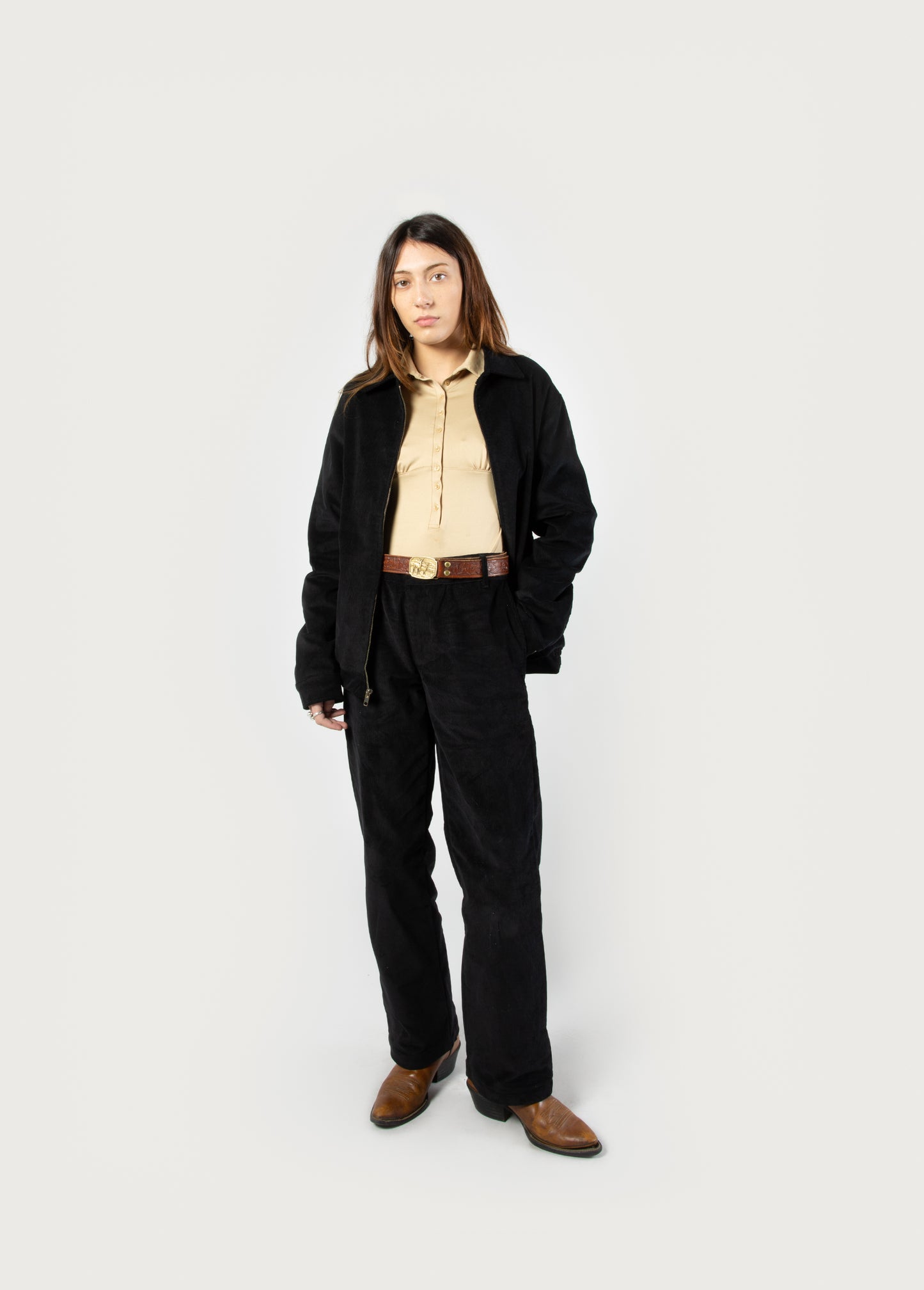 Corduroy Leisure Pant | Black