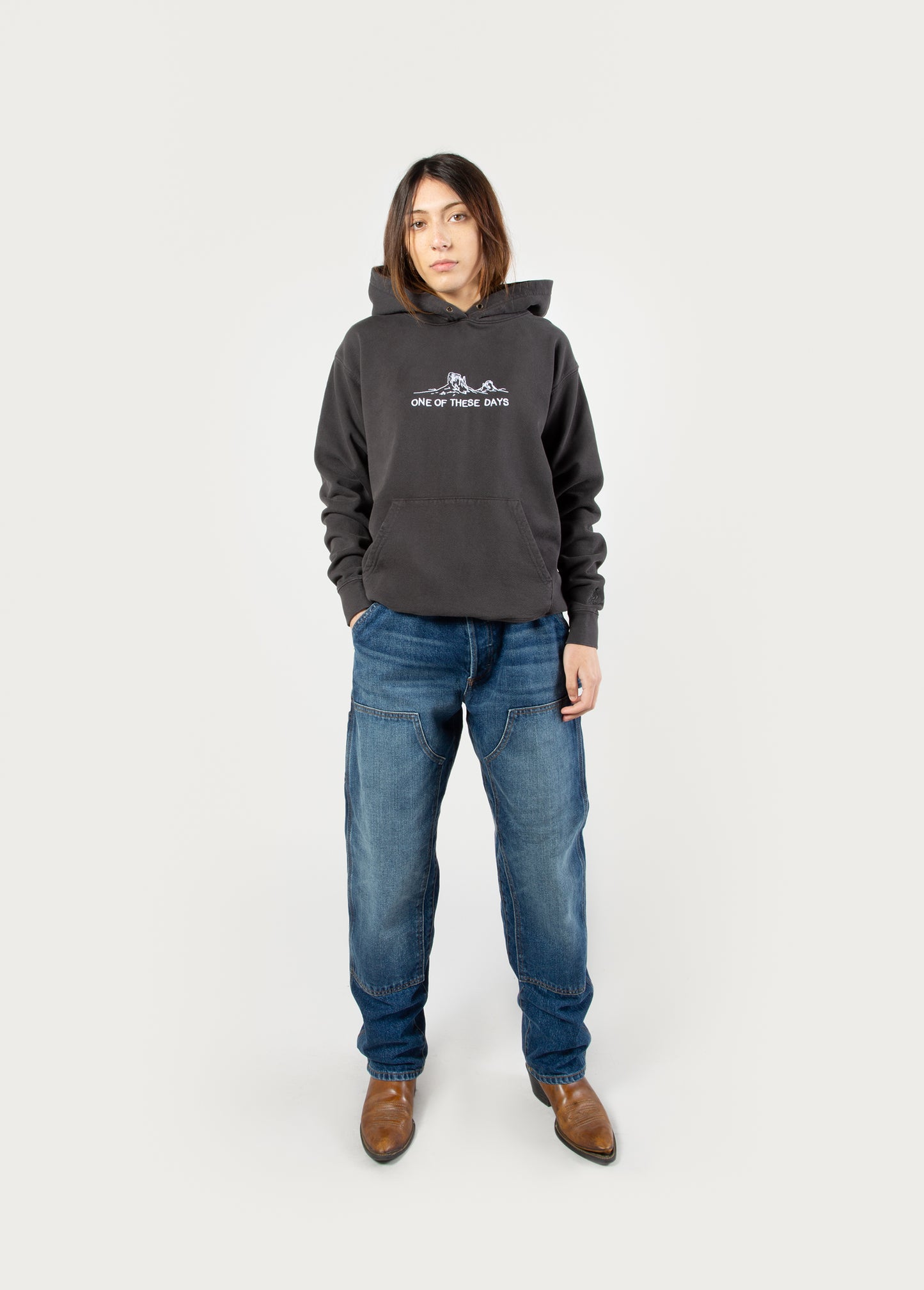Counting Every Second Hooded Sweatshirt | Black