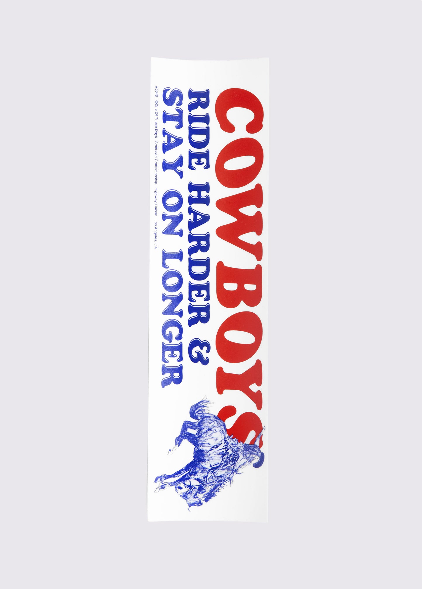 Cowboys Ride Bumper Sticker