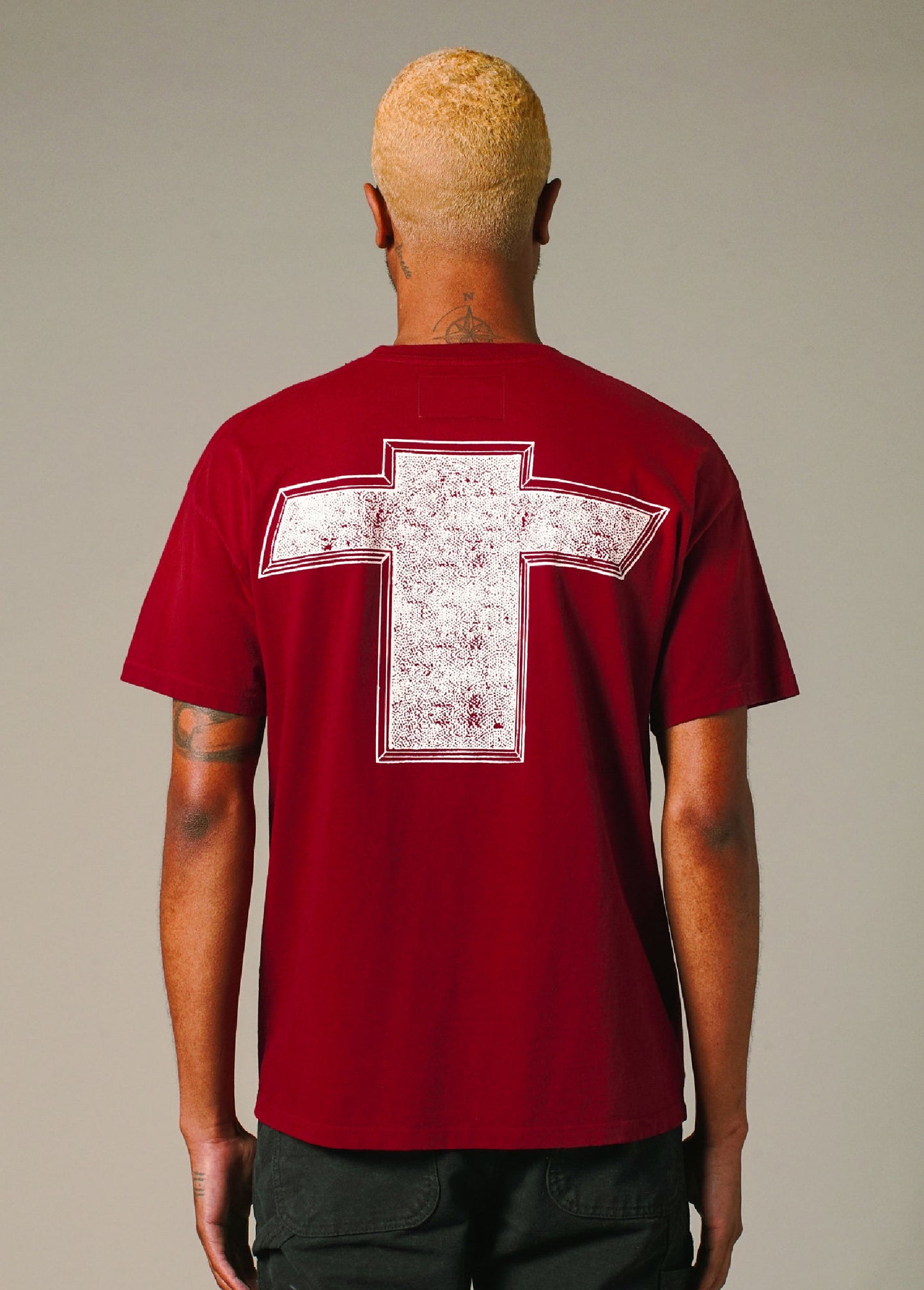 Cross Tee | Burgundy