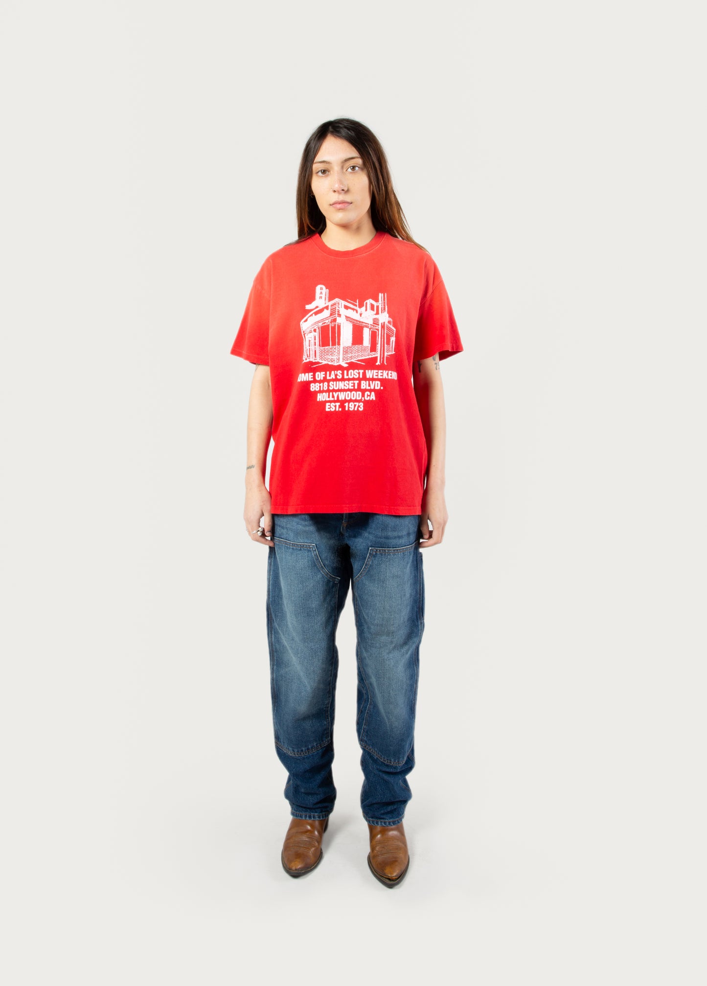 Lost Weekend Bar Tee | Red