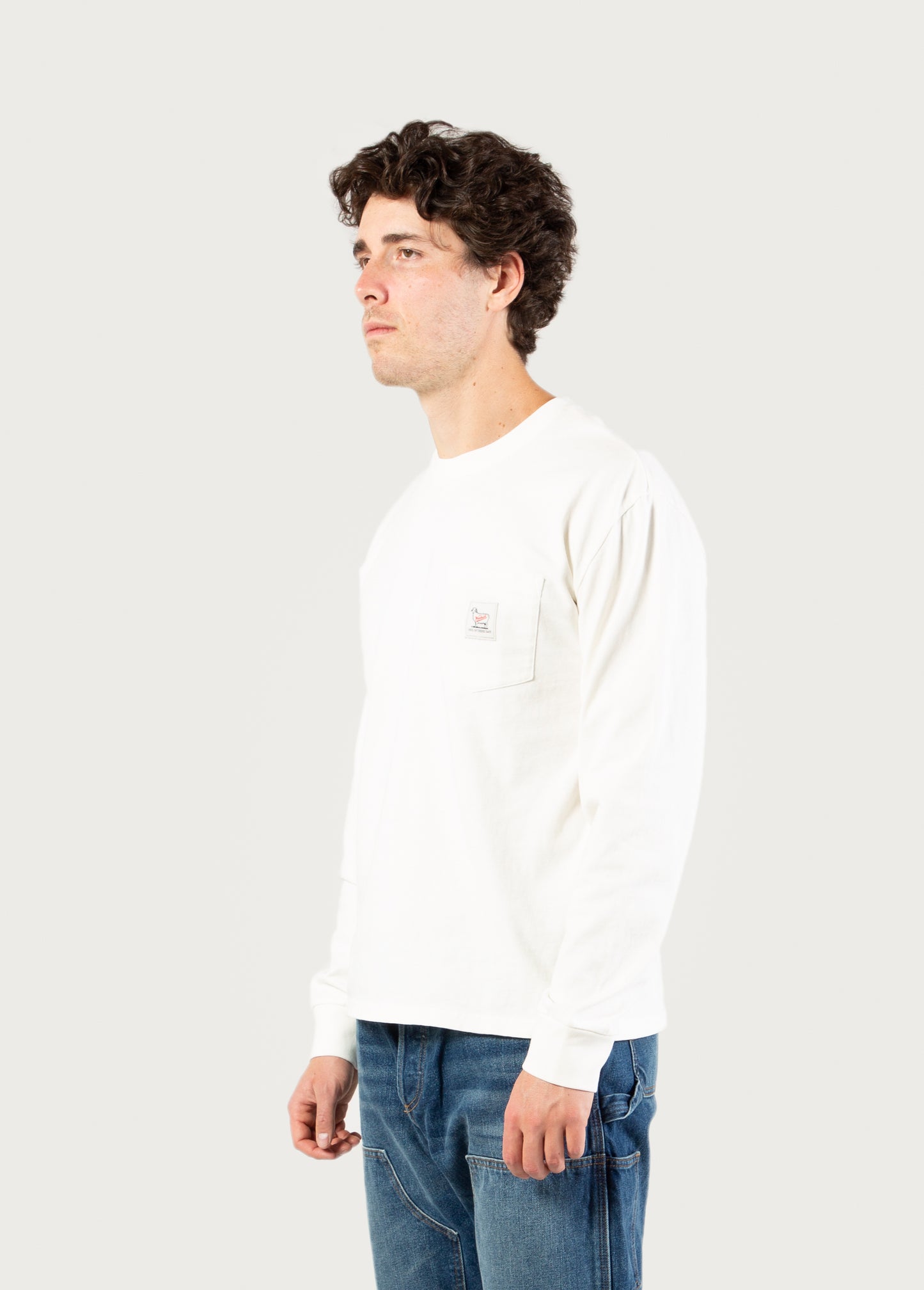 Longsleeve Pocket Tee | Bone