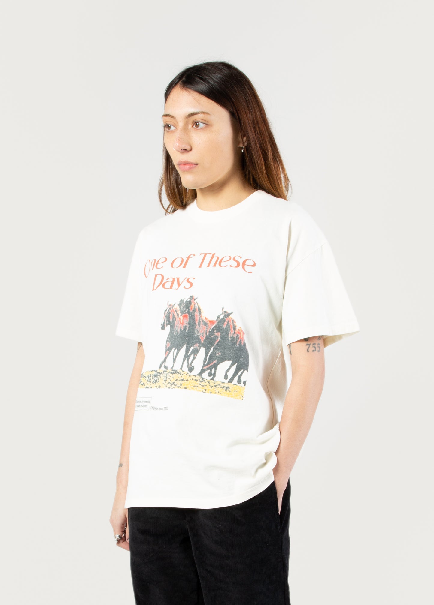 Wild Horses Tee | Bone