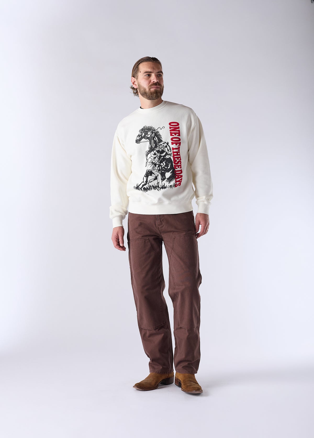 Anyhow Crewneck Sweatshirt | Bone