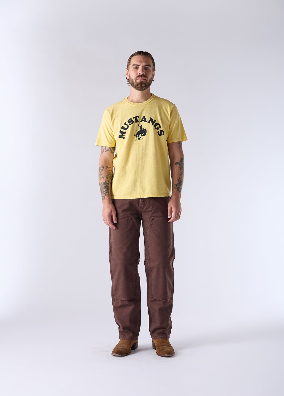 Good Luck Mustangs T-Shirt | Yellow