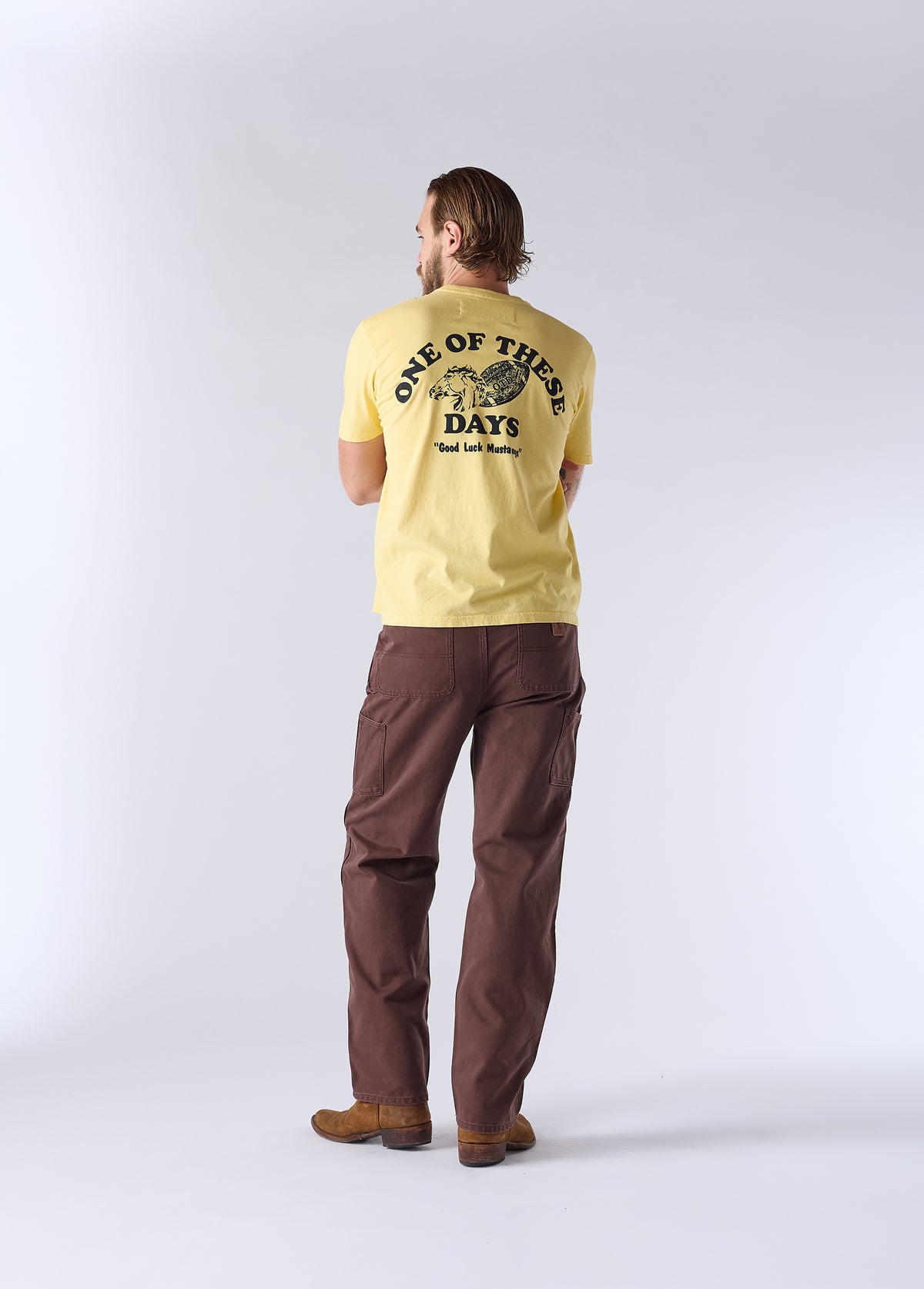 Good Luck Mustangs T-Shirt | Yellow