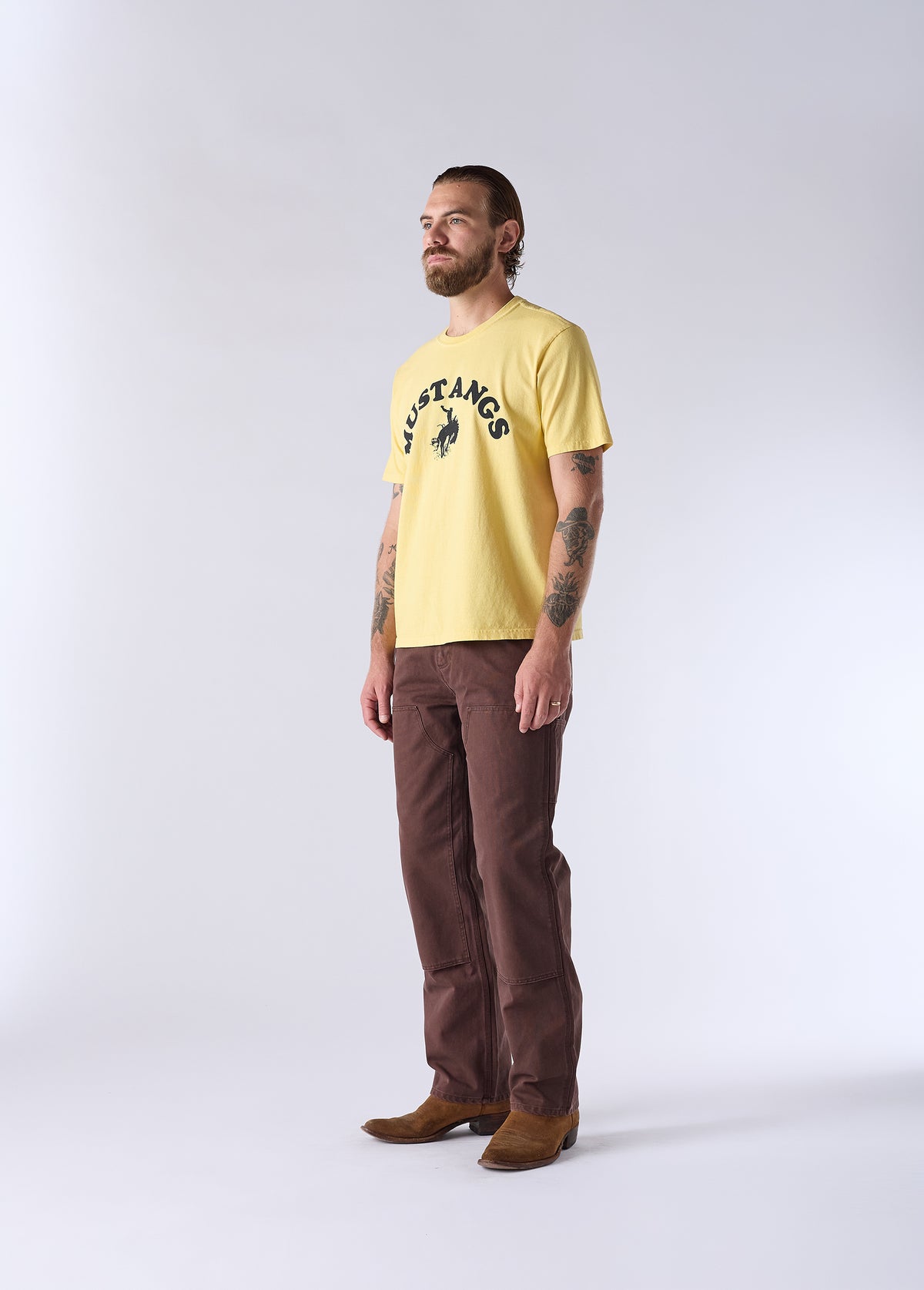 Good Luck Mustangs T-Shirt | Yellow