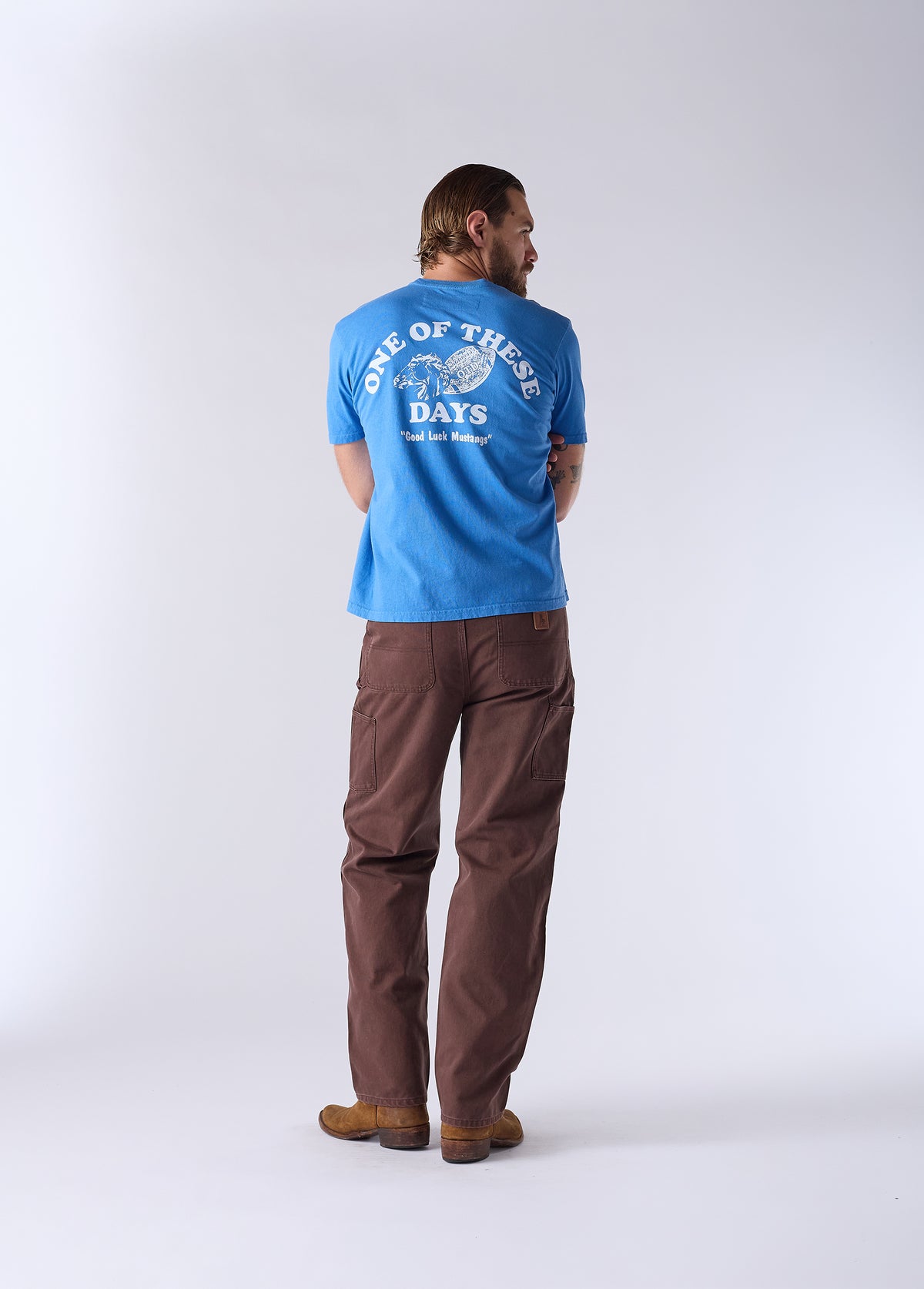 Good Luck Mustangs T-Shirt | Royal Blue