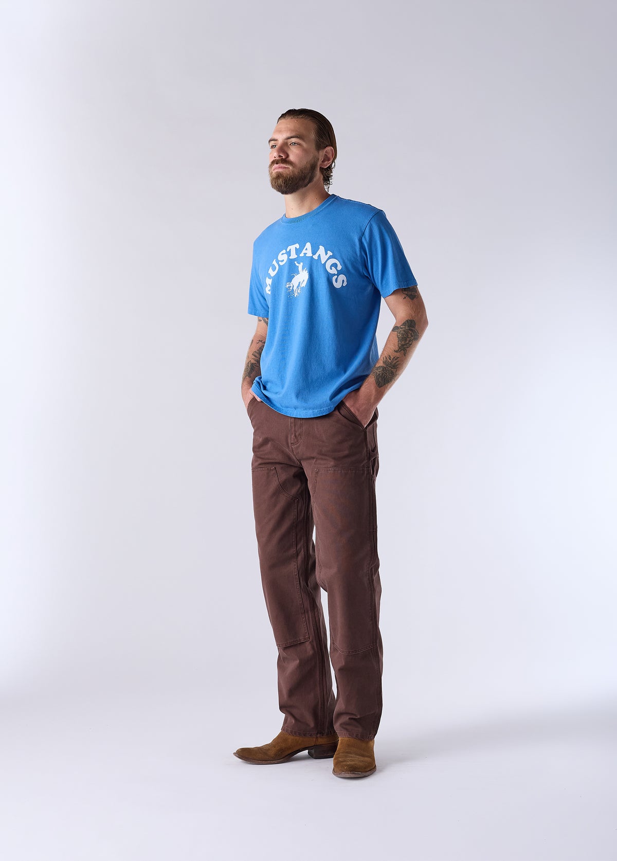 Good Luck Mustangs T-Shirt | Royal Blue