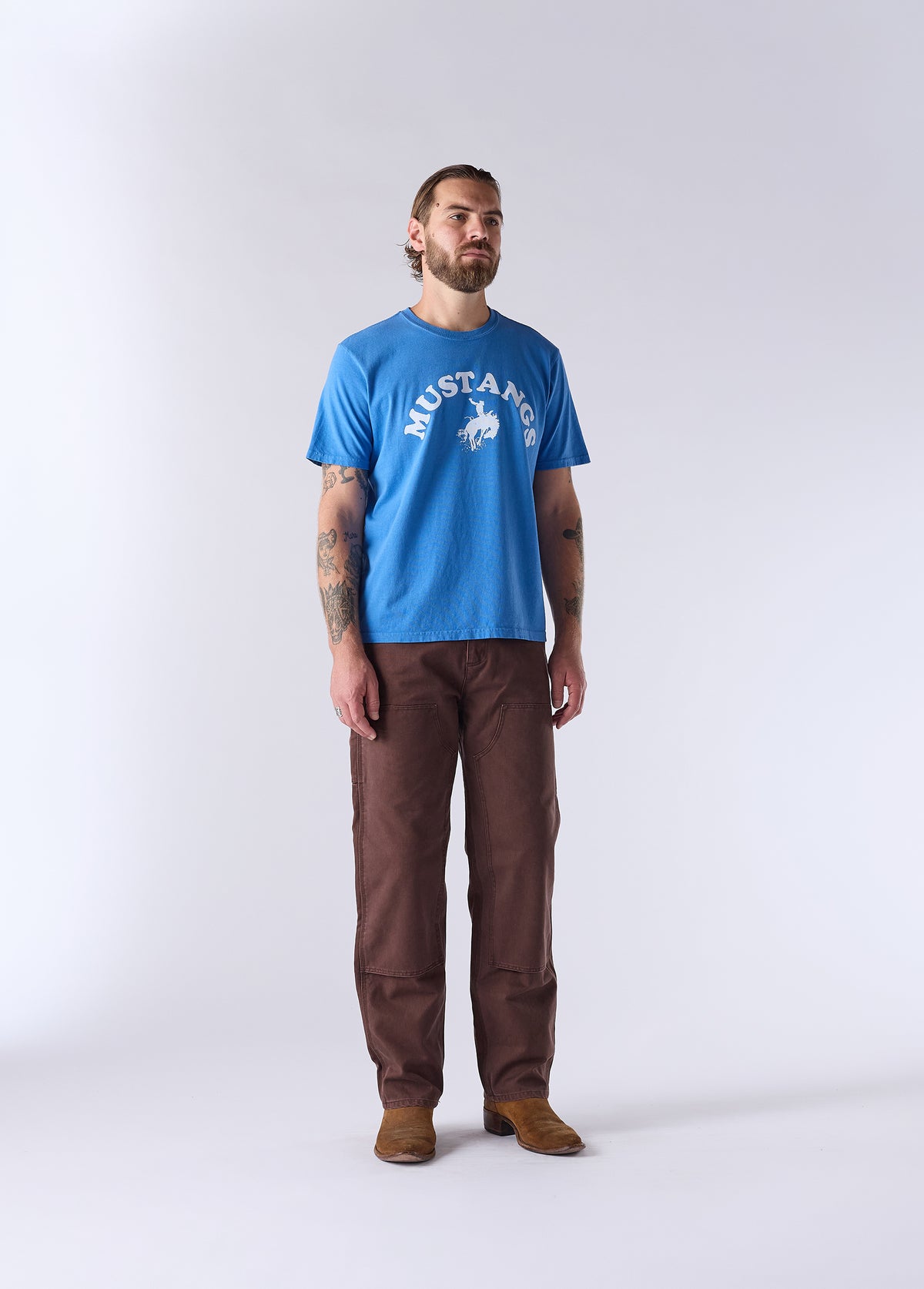 Good Luck Mustangs T-Shirt | Royal Blue