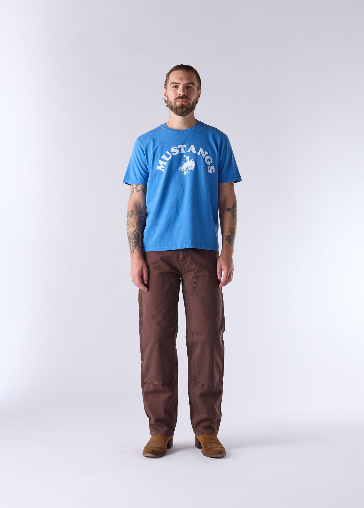 Good Luck Mustangs T-Shirt | Royal Blue