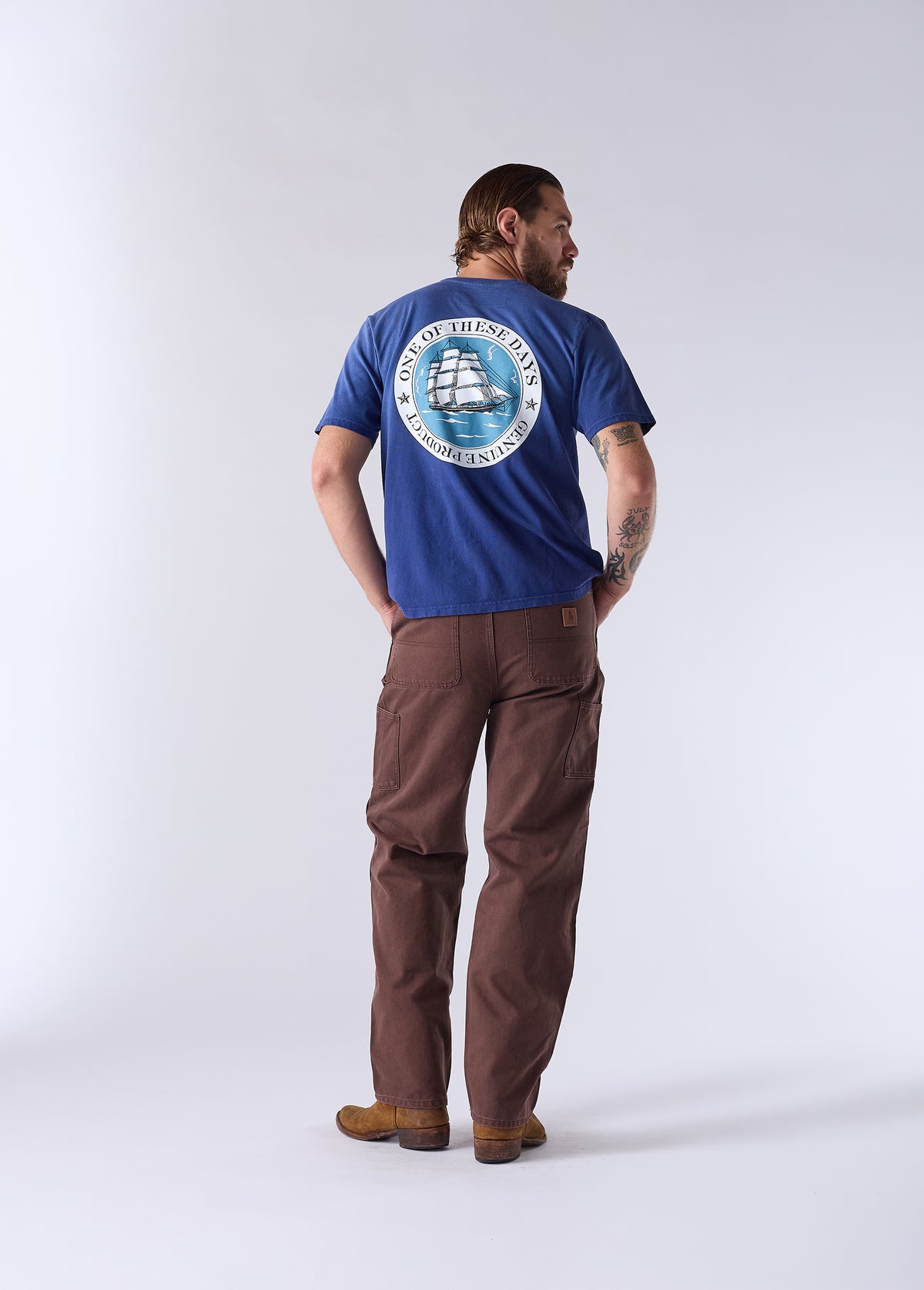 Ship of Fools T-Shirt | Sun Faded Navy