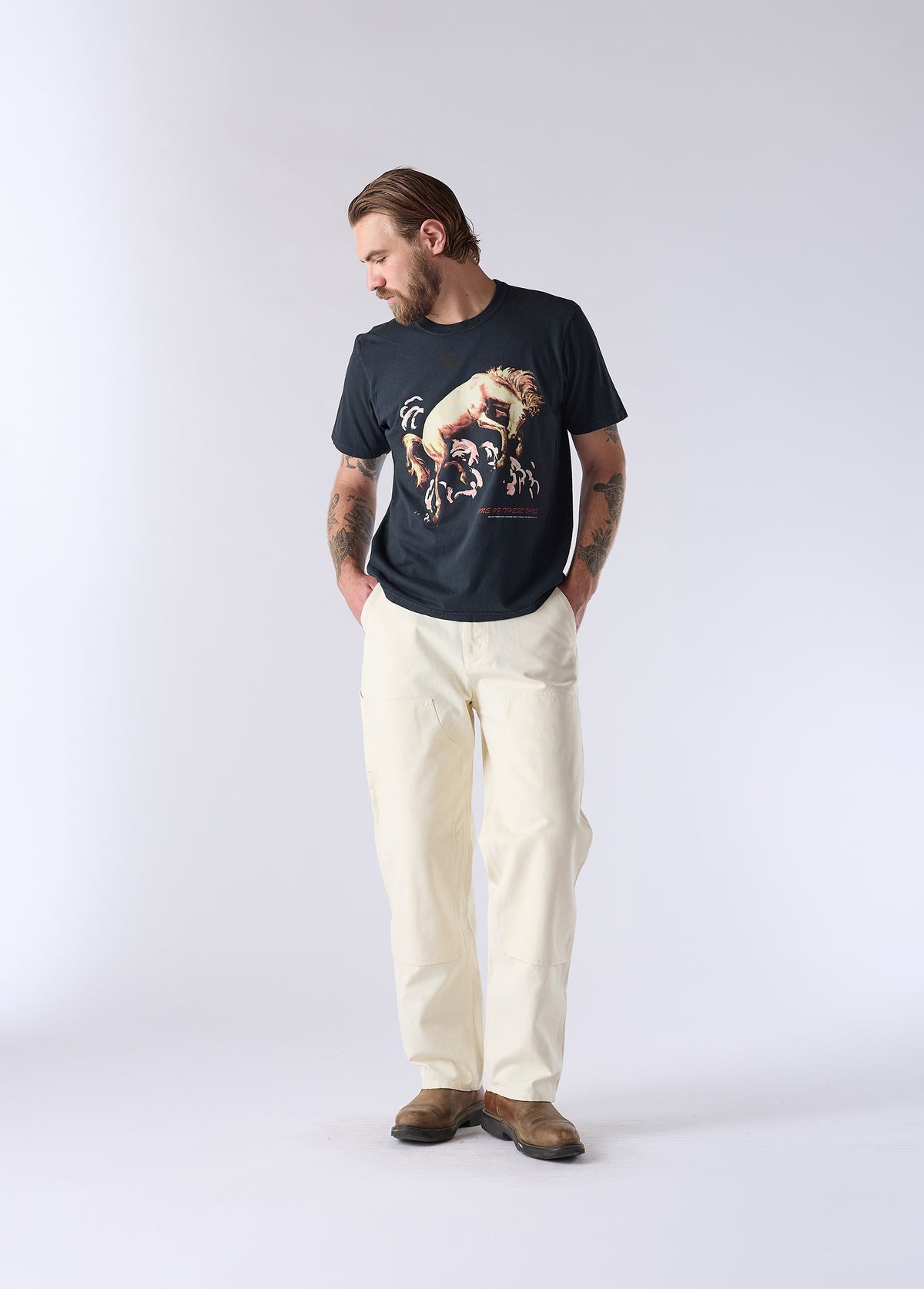 Don't Let Me Down T-Shirt | Washed Black