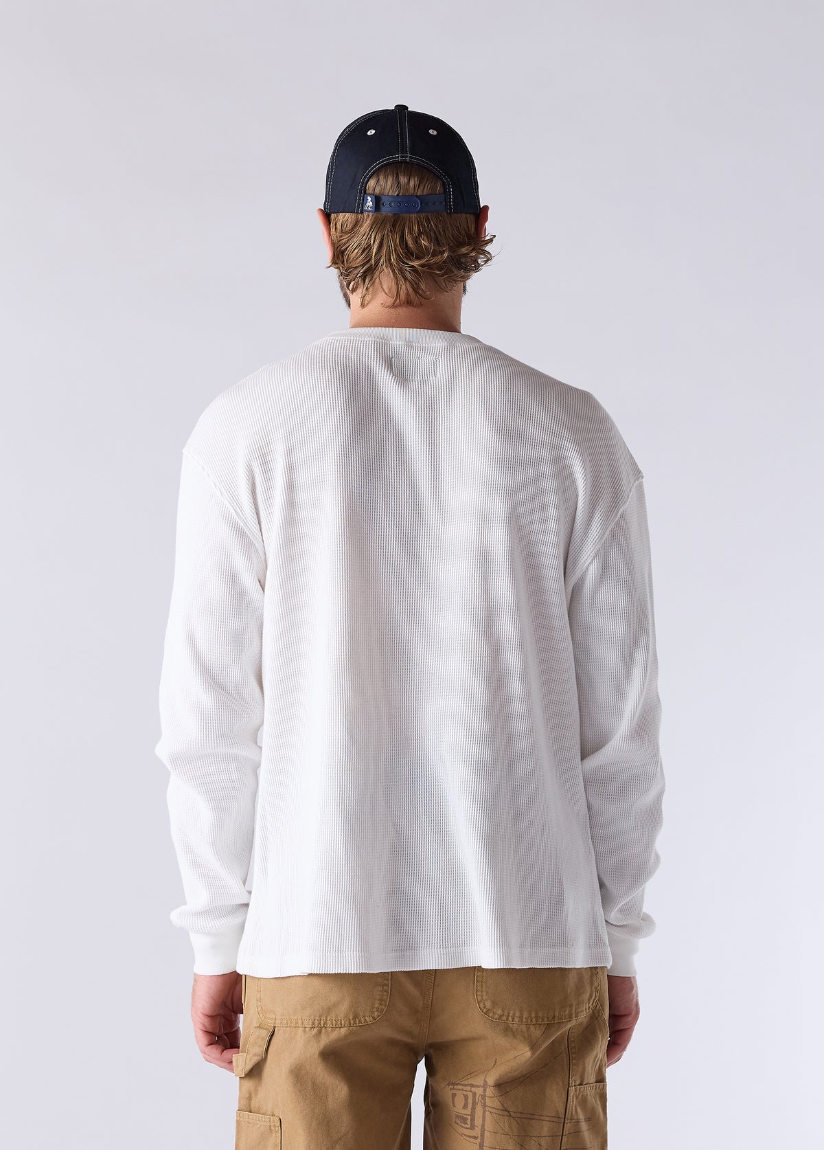 Stacked Logo Patch Hat | Navy