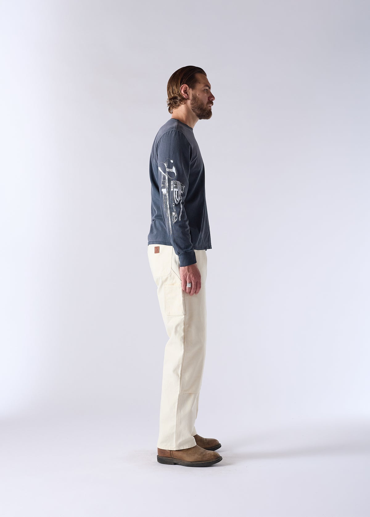 American Beauty Long Sleeve T-Shirt | Sun Faded Black