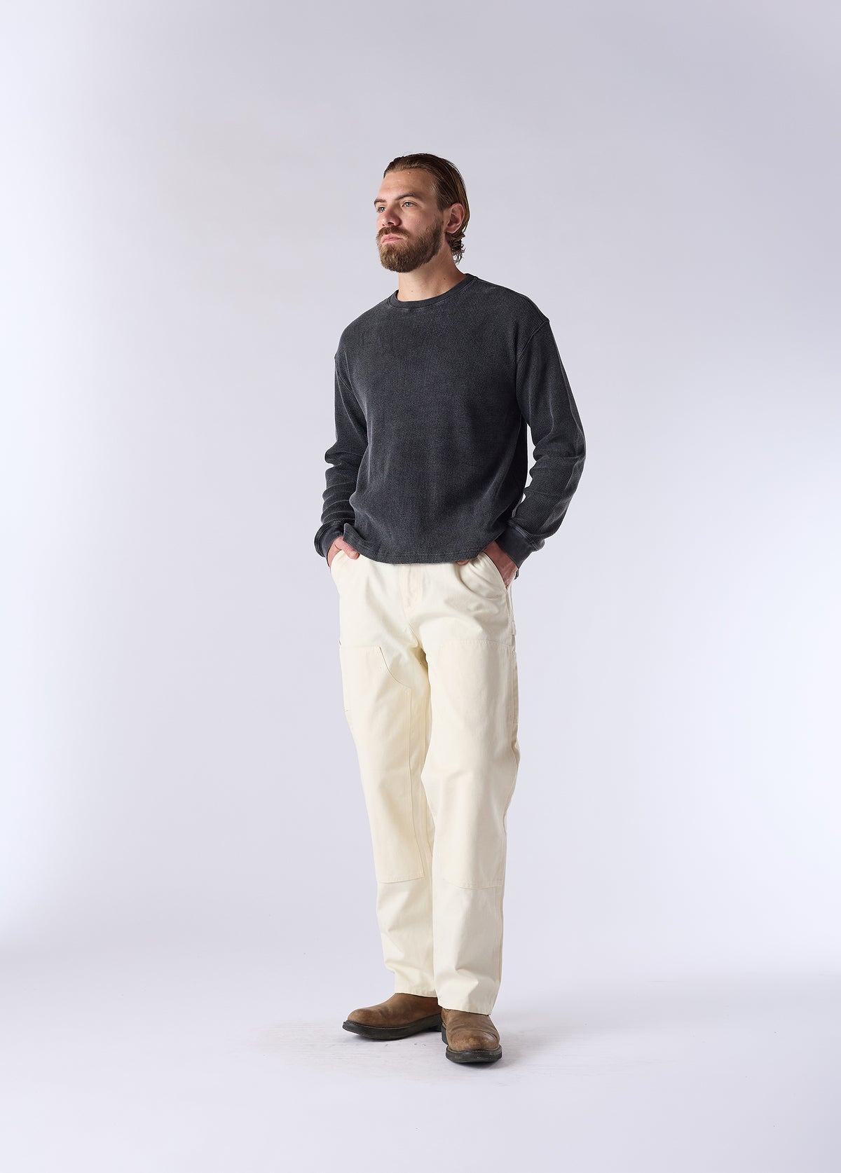 Double Knee Pant | Natural