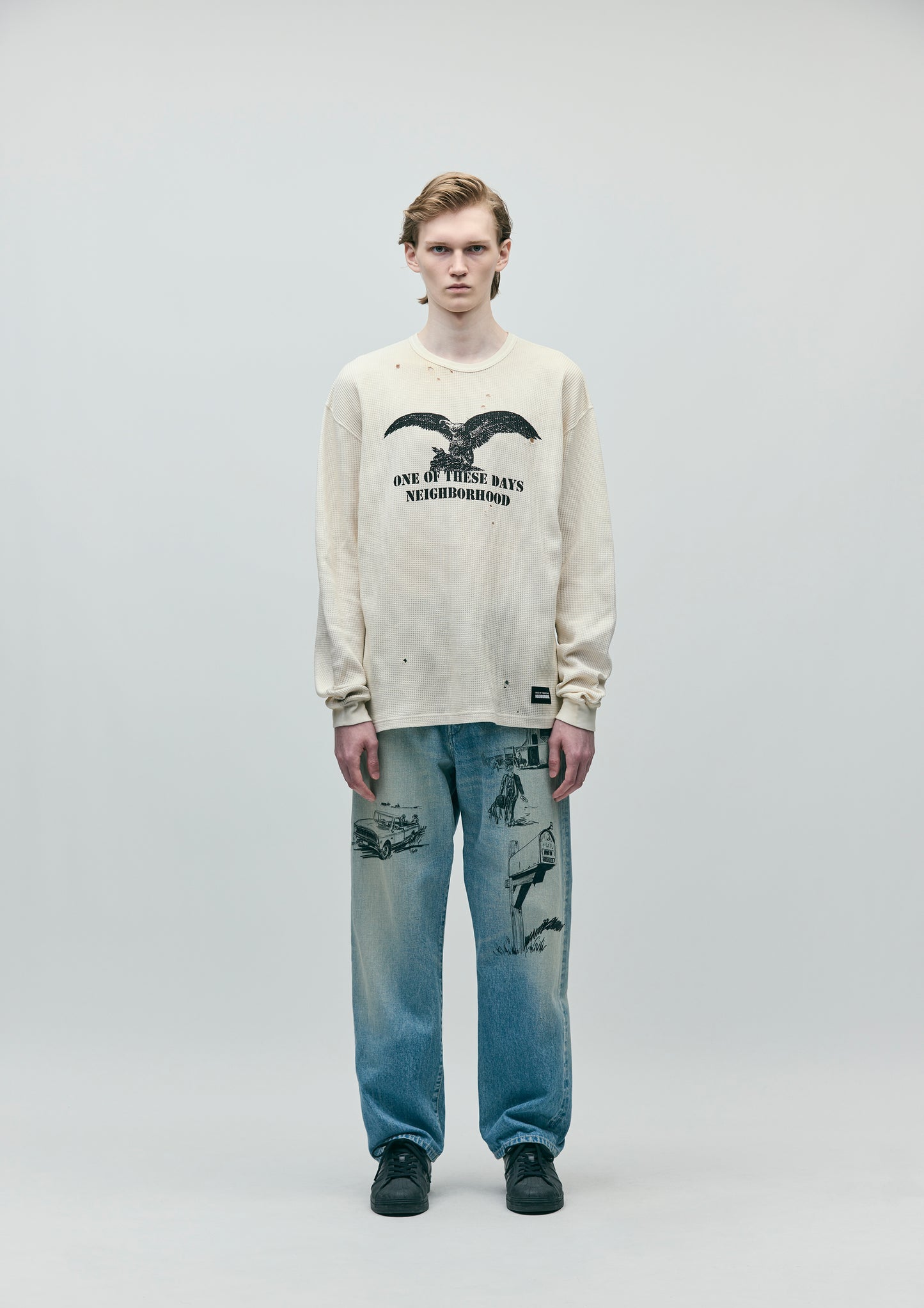 Distressed Thermal | White