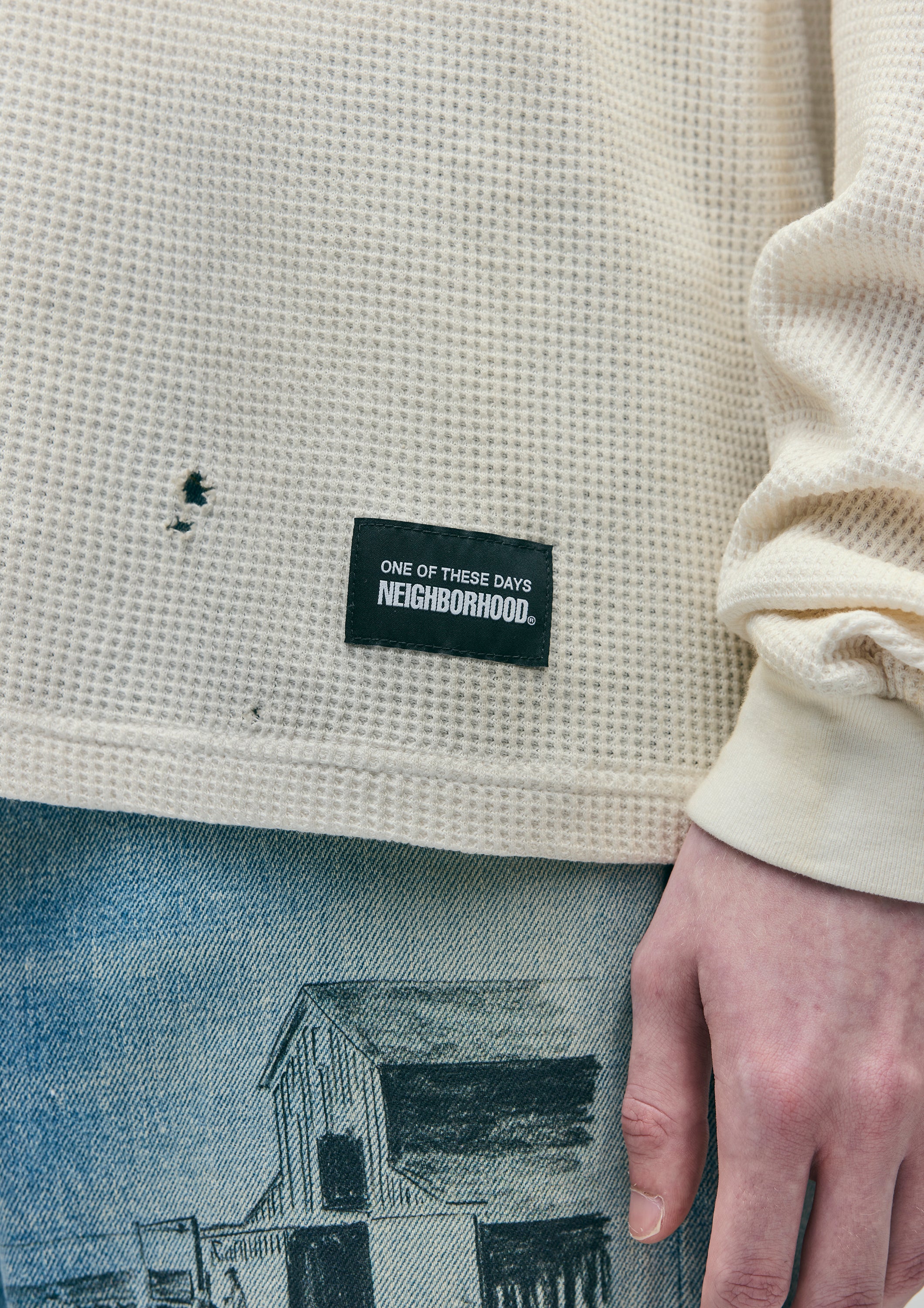 NBHD/OTD - Distressed Thermal | White | On The Road Again | One Of